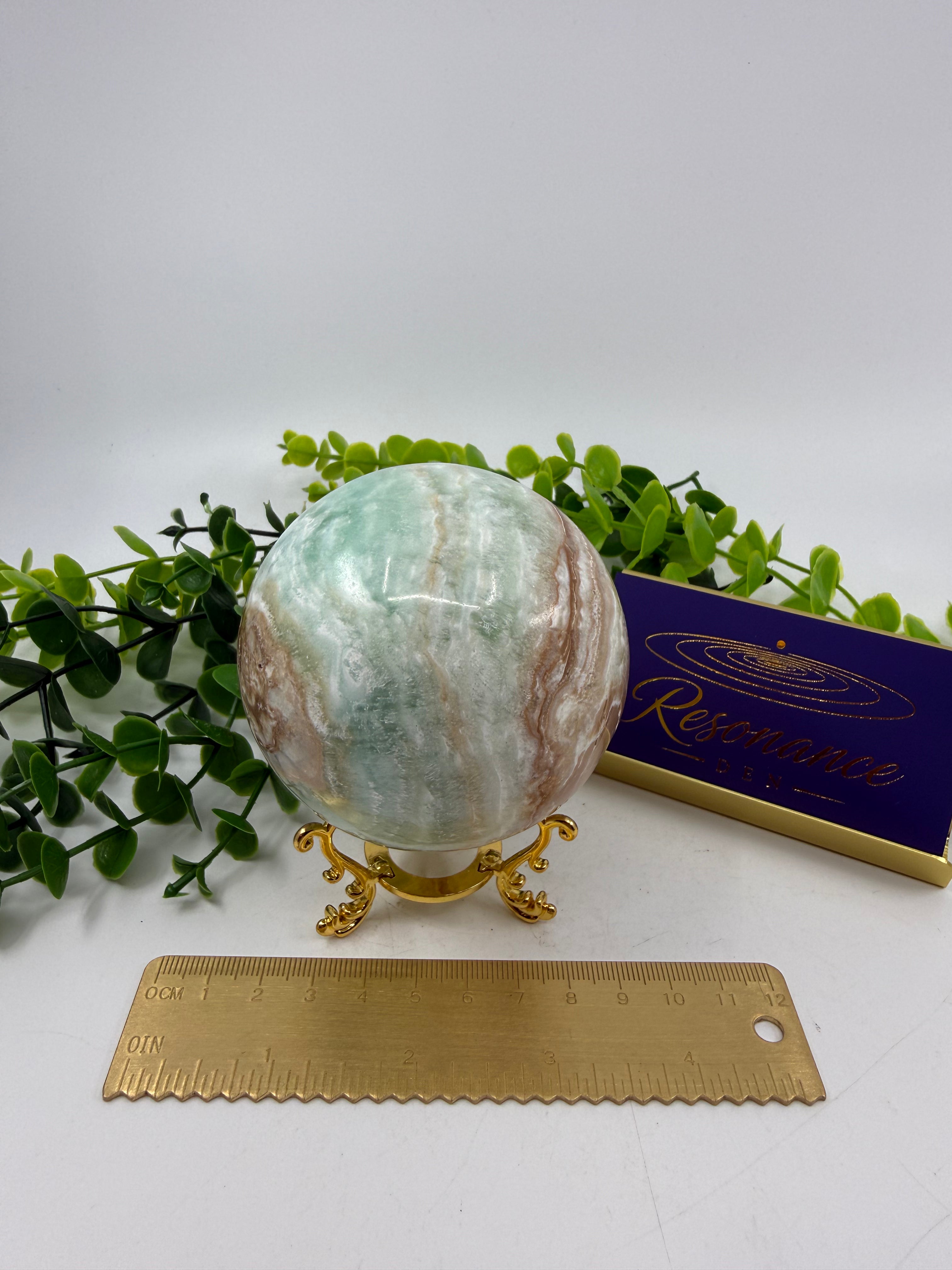 Caribbean Calcite Sphere (Opt D)