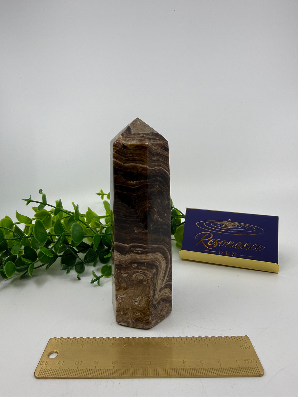 Chocolate Calcite Tower (Opt A)