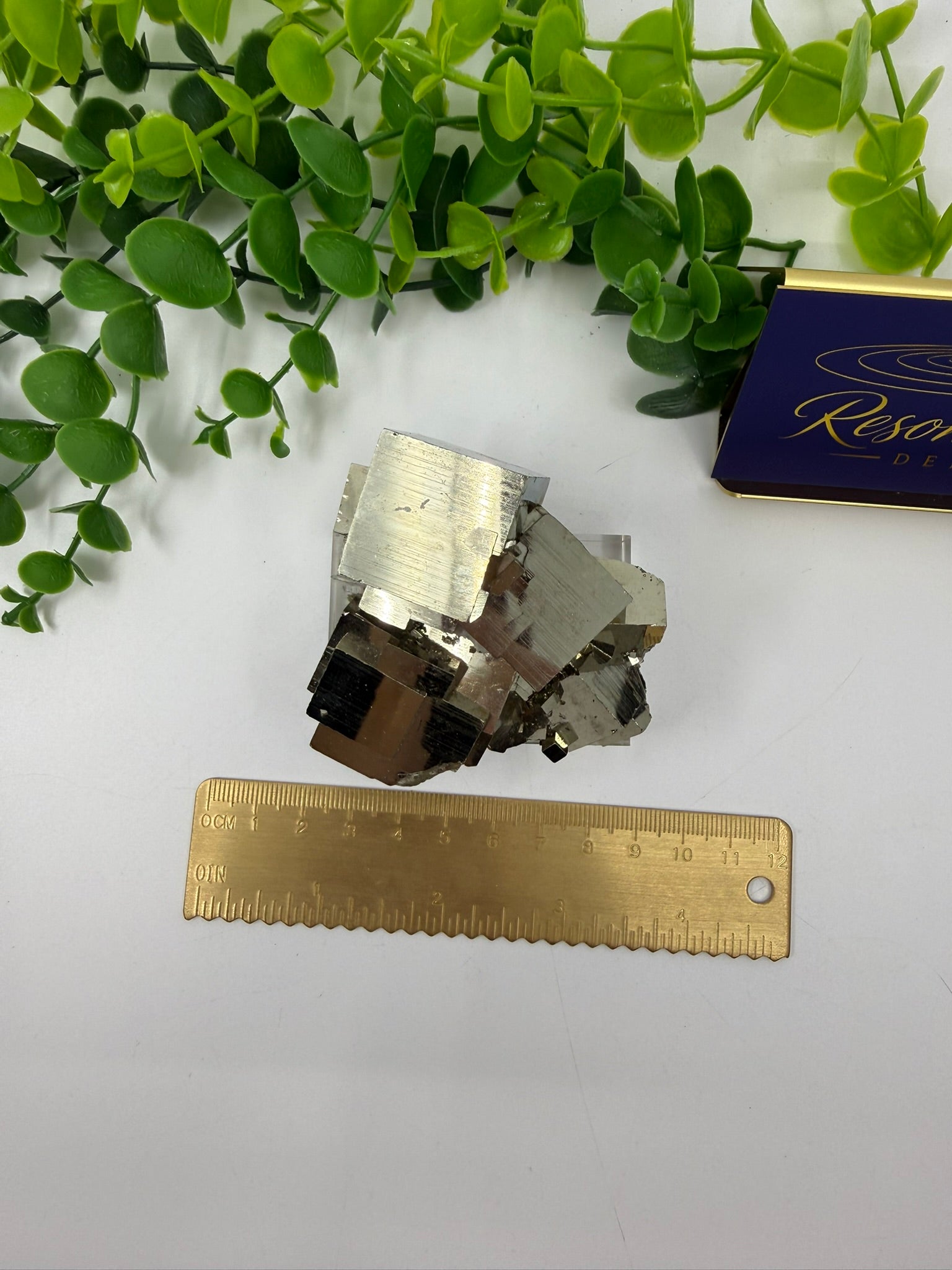 Raw Pyrite Cluster | On stand (Opt B)