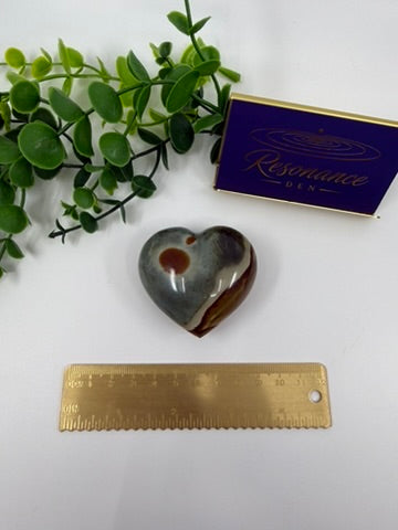 Polychrome Jasper Heart (Opt F)