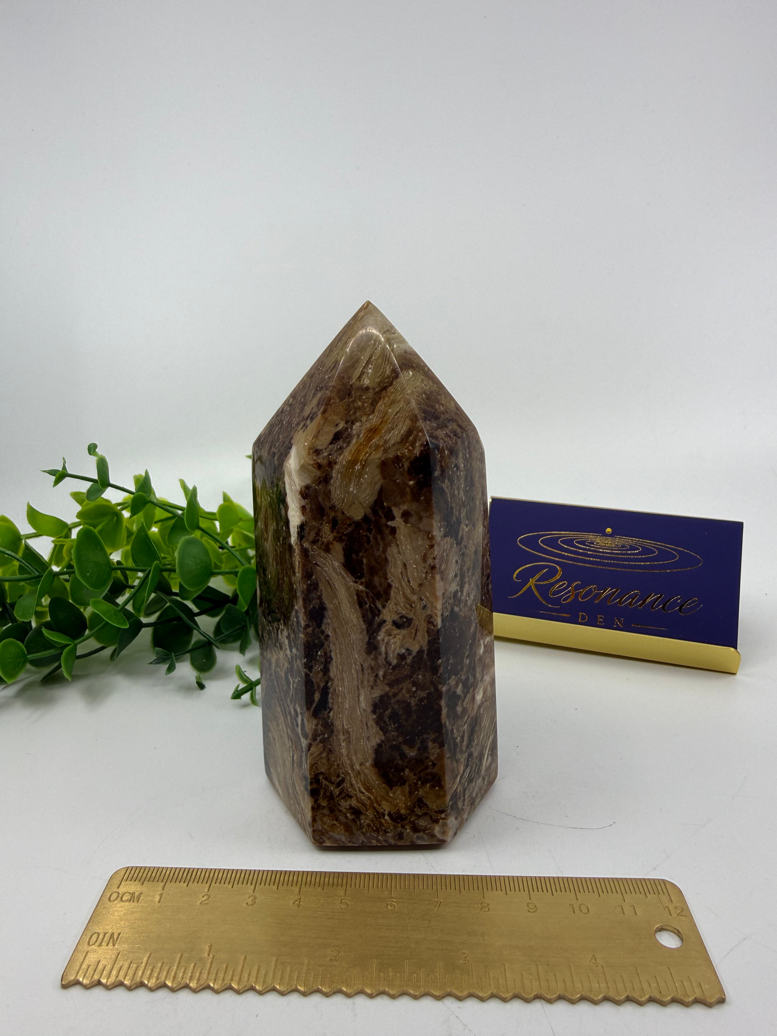 Chocolate Calcite Tower (Opt D)