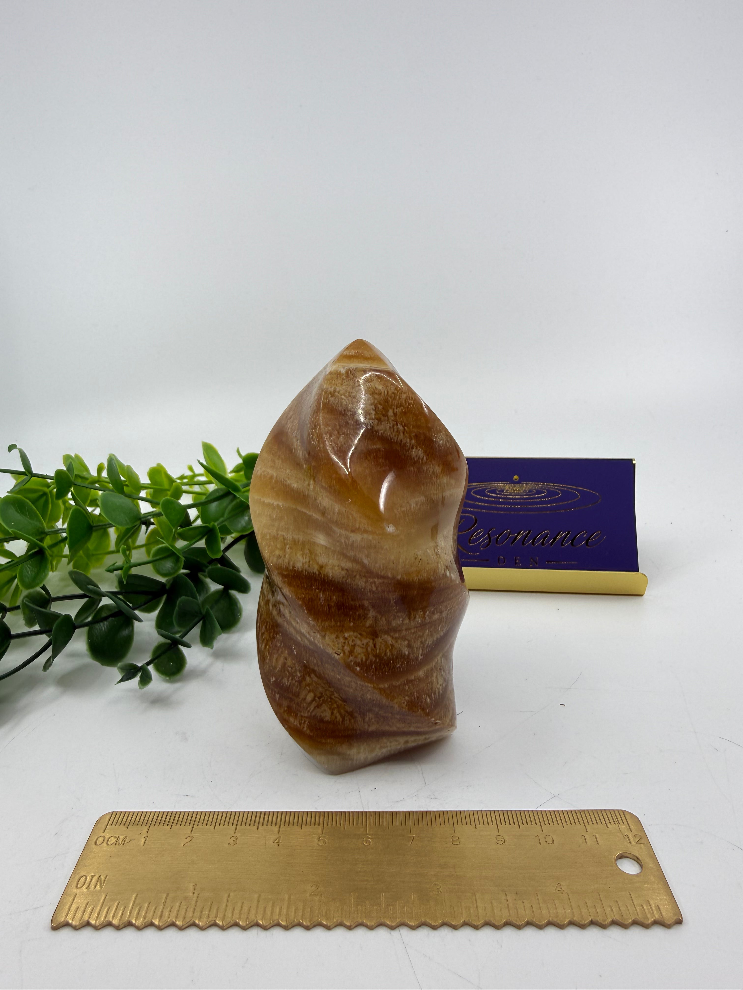 Honey Calcite Flame