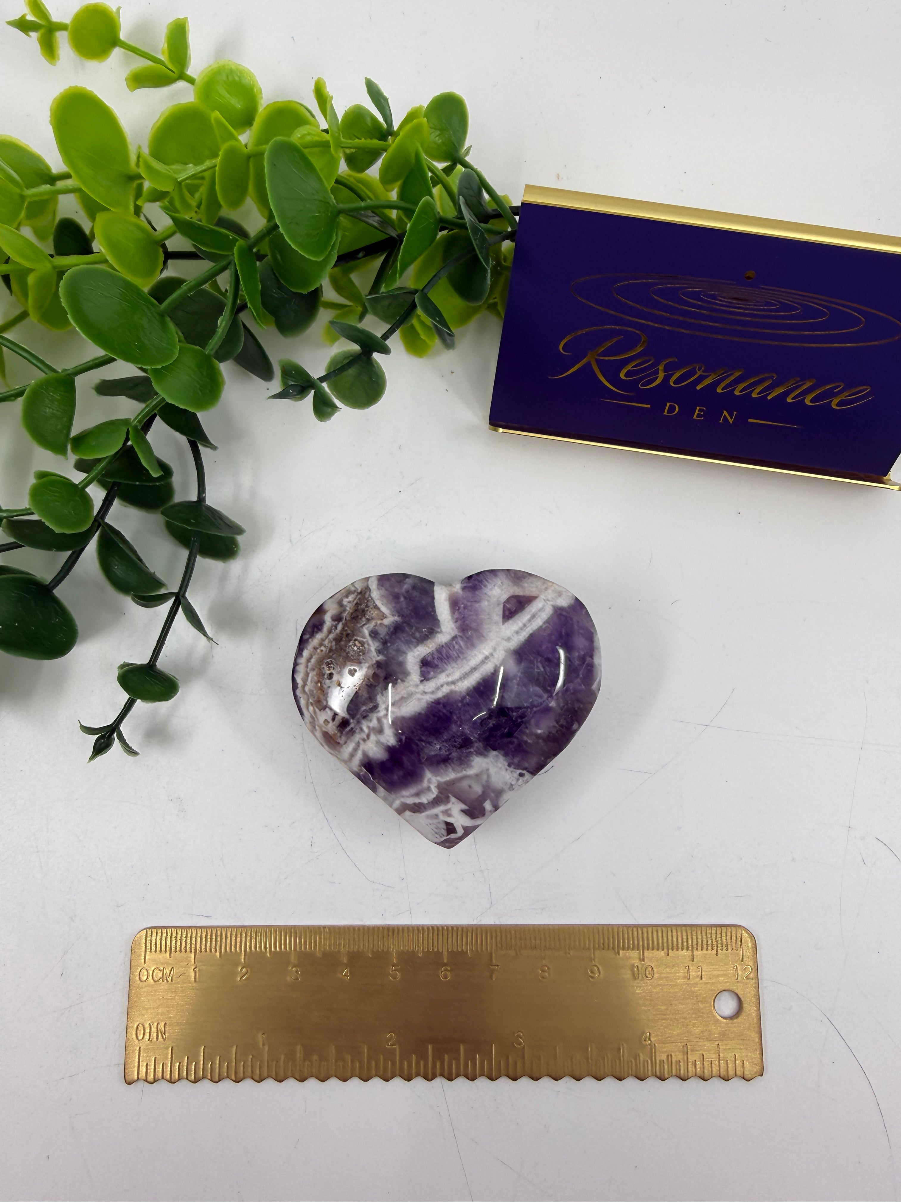Chevron Amethyst Heart (Opt B)