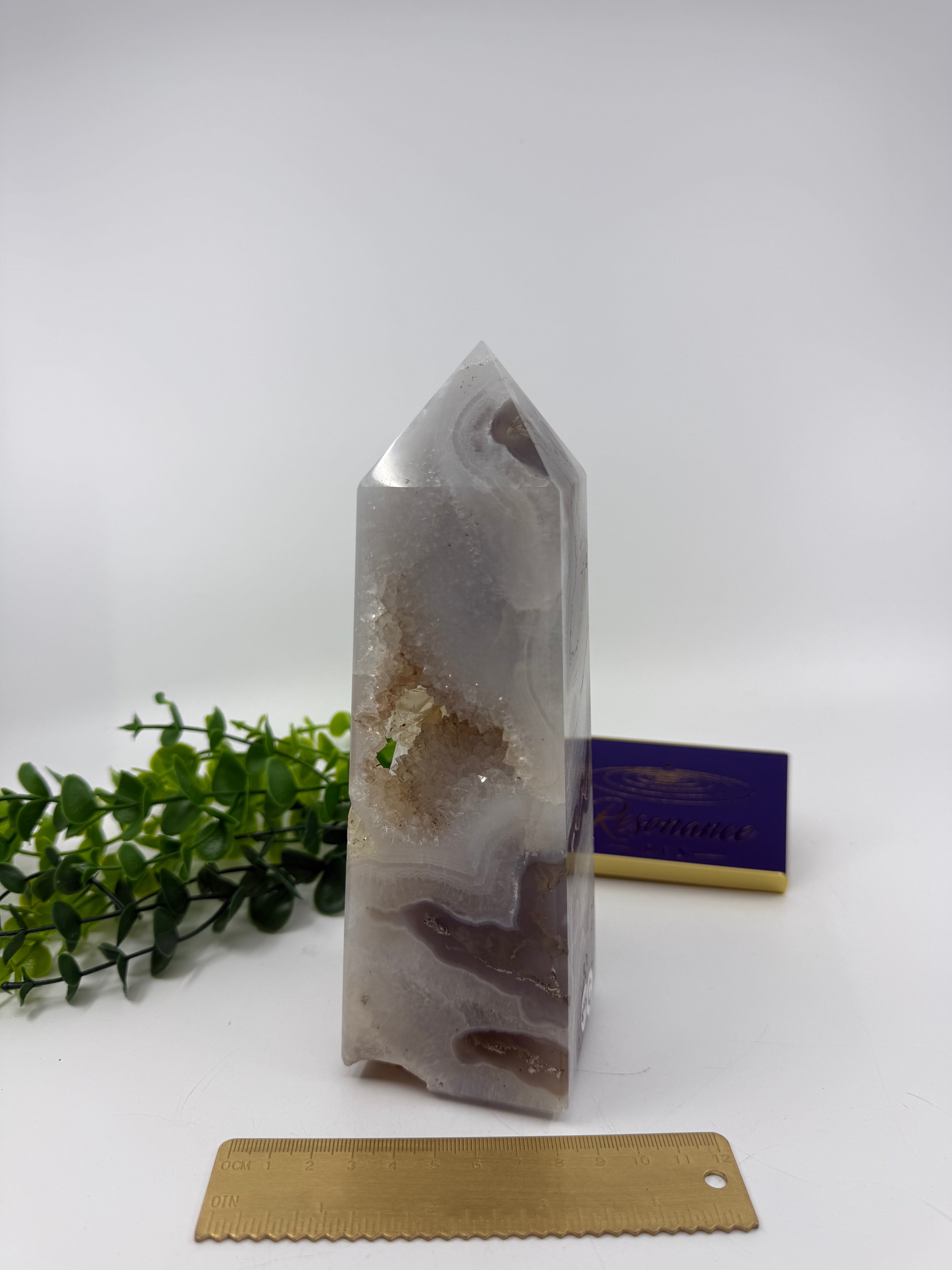 Moss Agate Large Tower (Opt C)