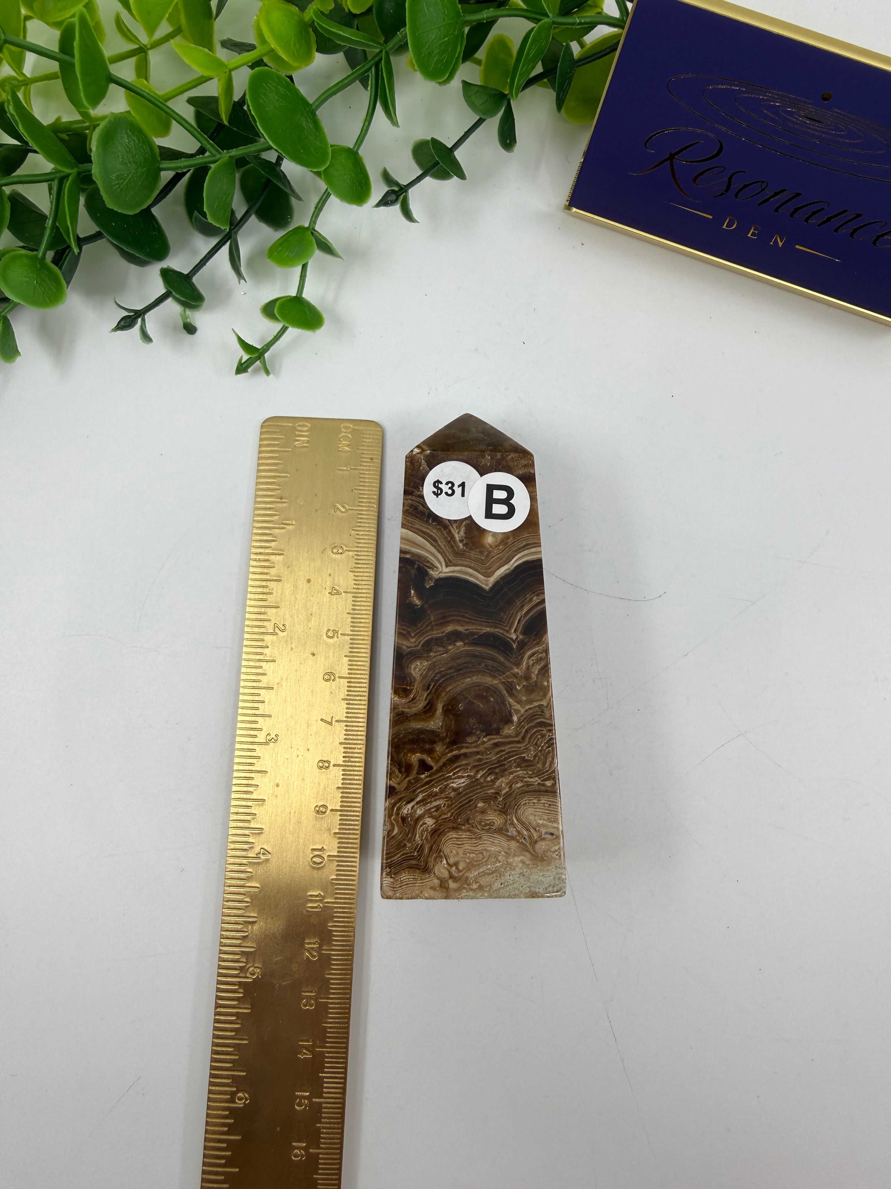 Chocolate Calcite Tower (Opt B)