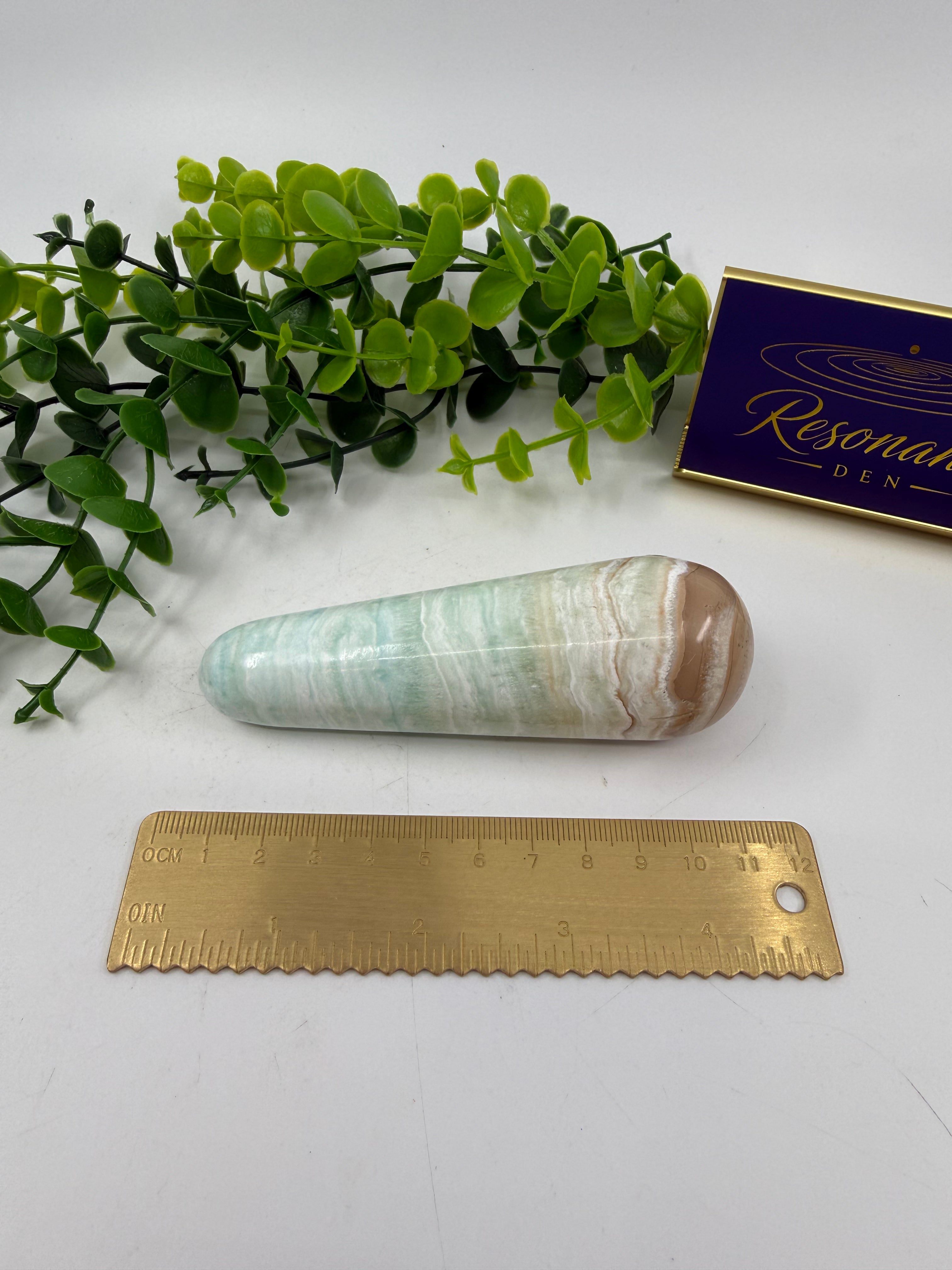 Caribbean Calcite Massage Wand (Opt D)