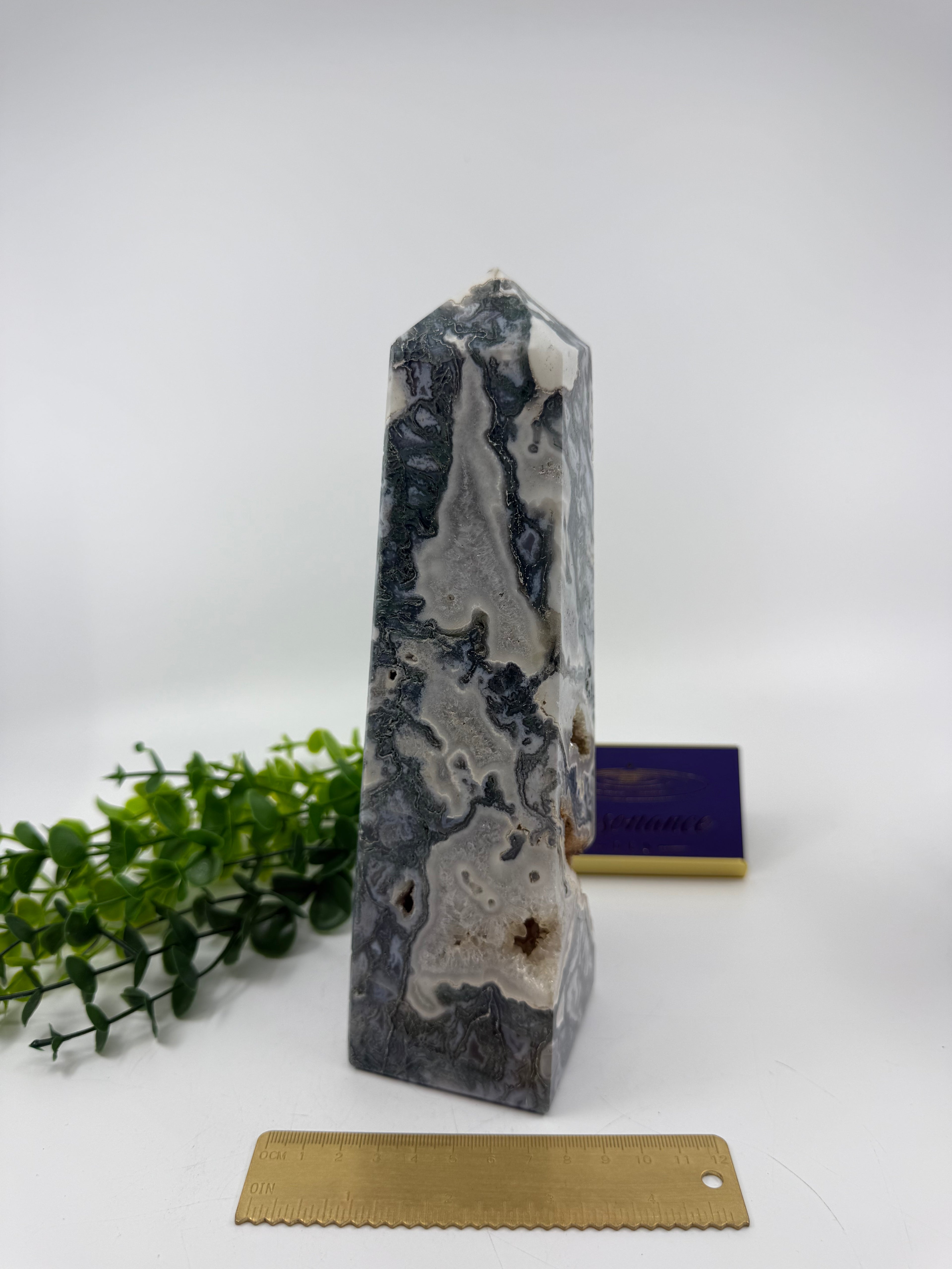 Moss Agate Large Tower (Opt I)