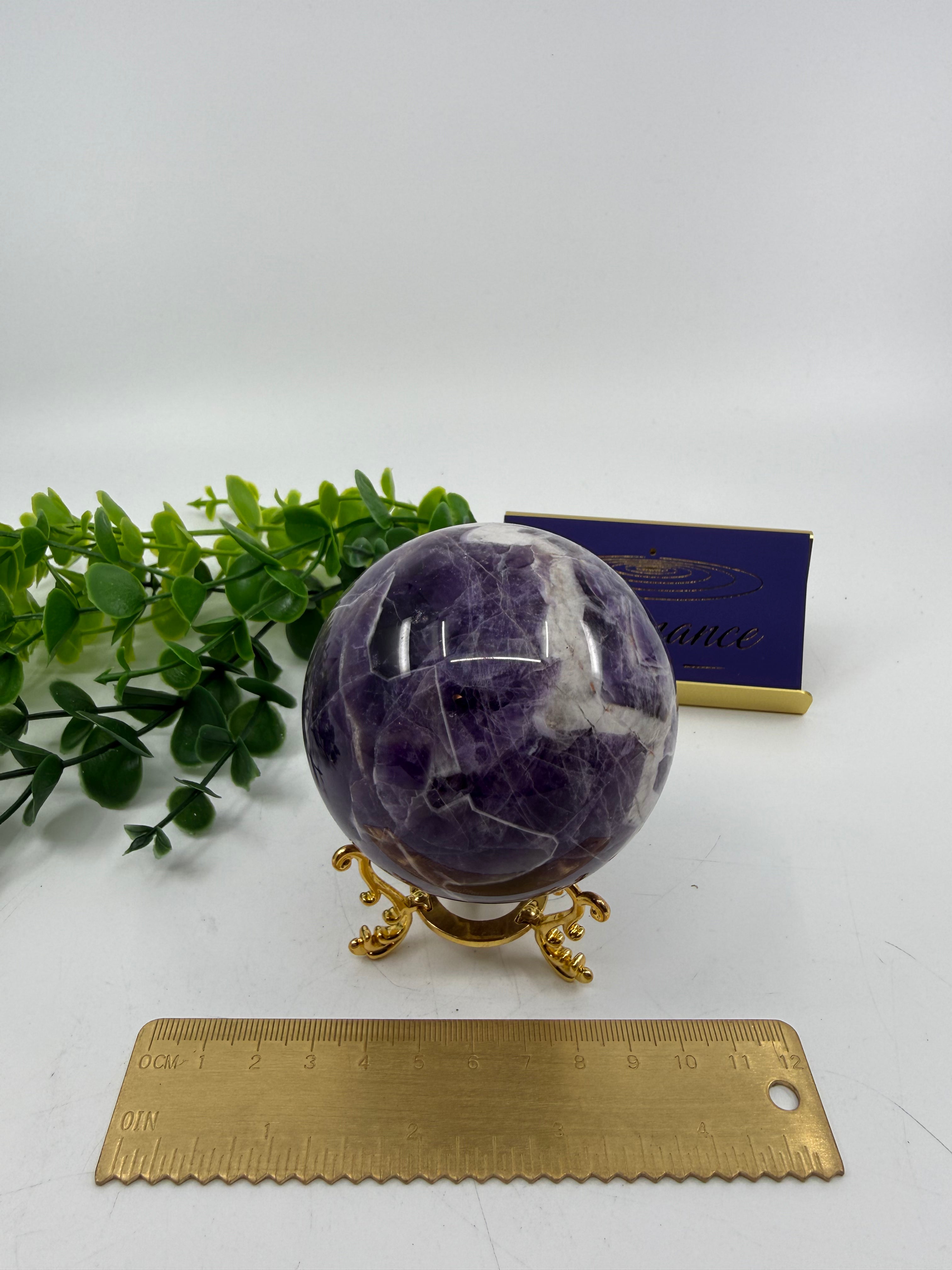 Chevron Amethyst Sphere