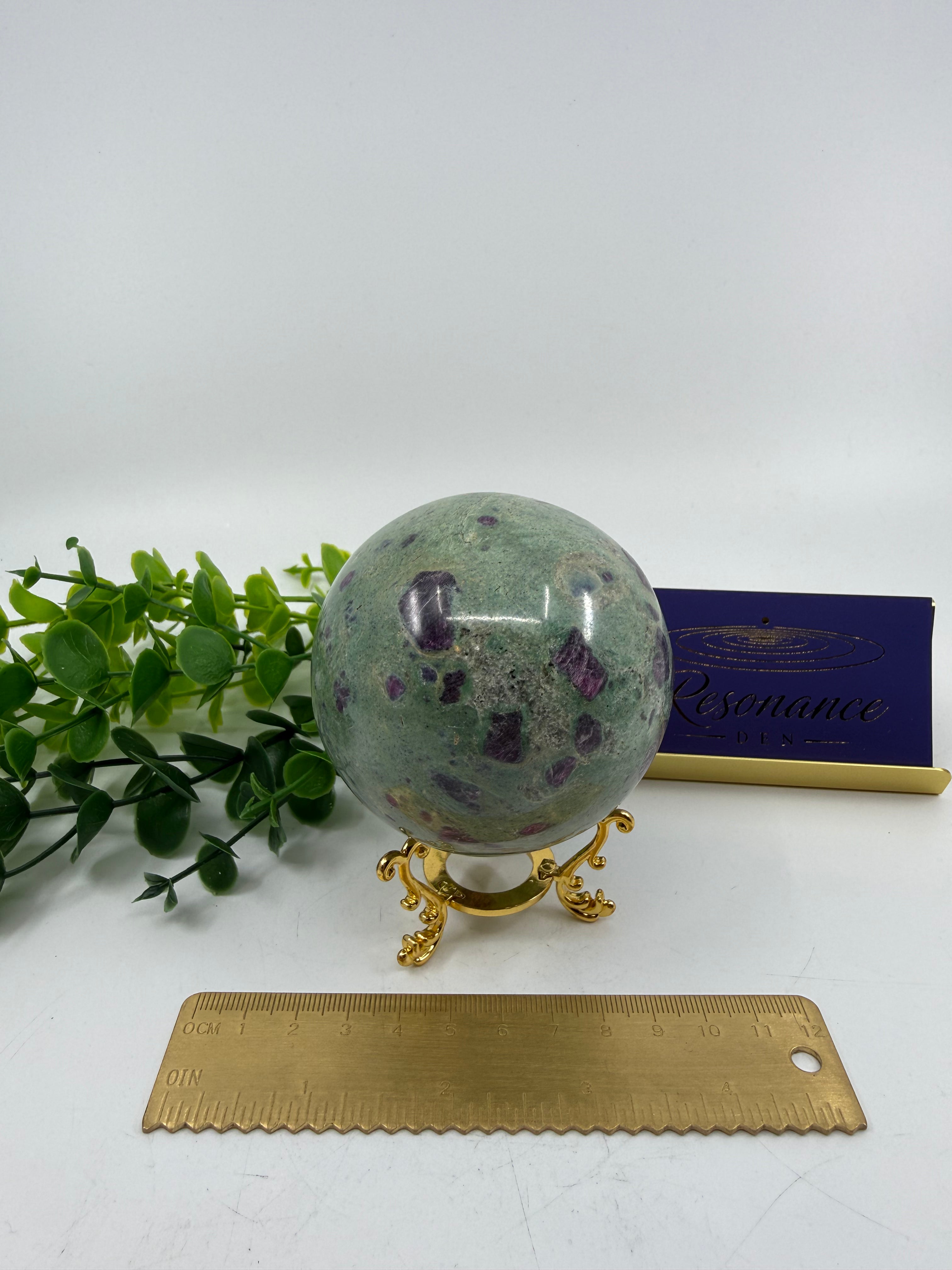 Ruby Fuchsite Sphere