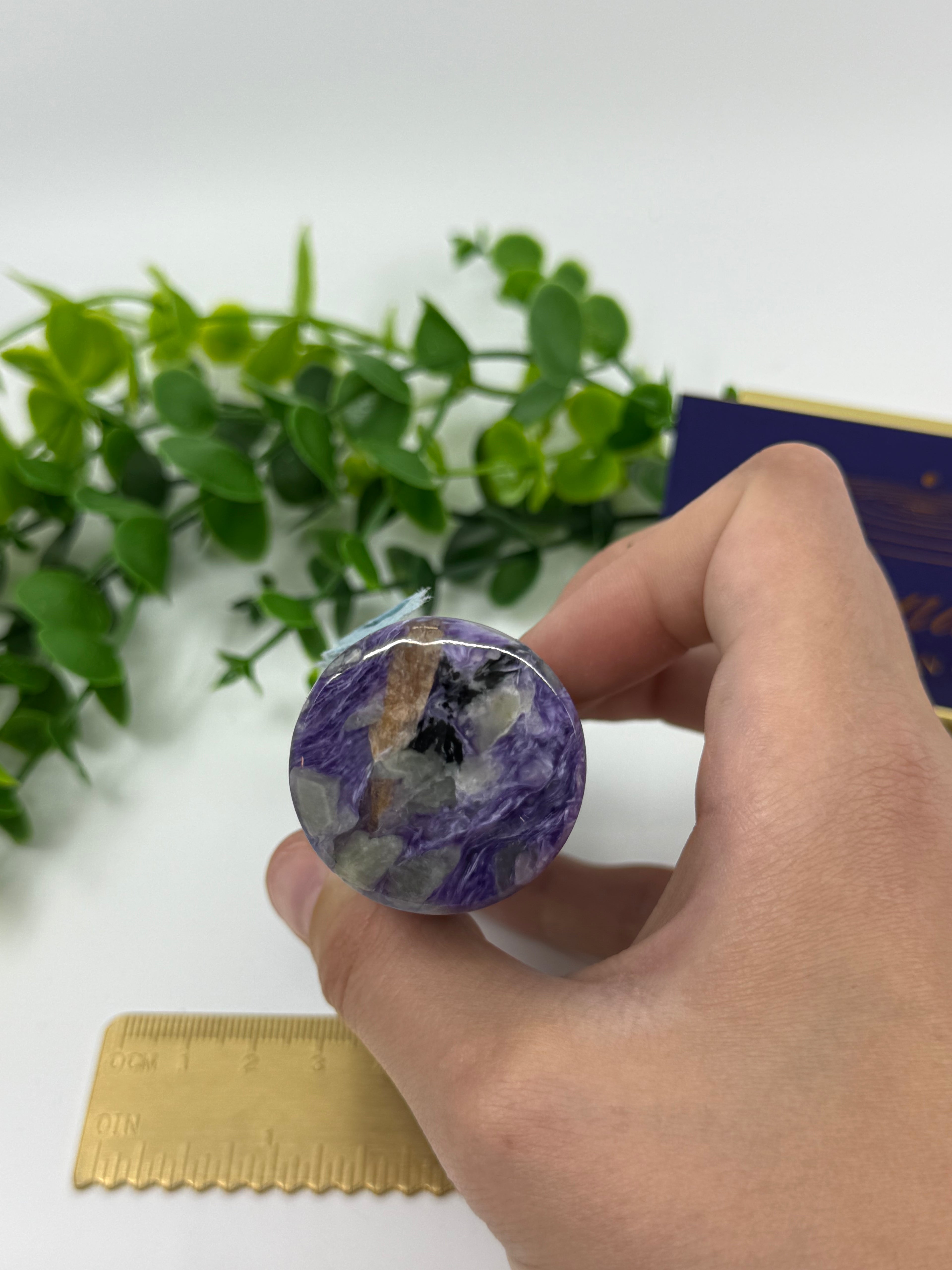 Charoite Palm Charger (Opt C)