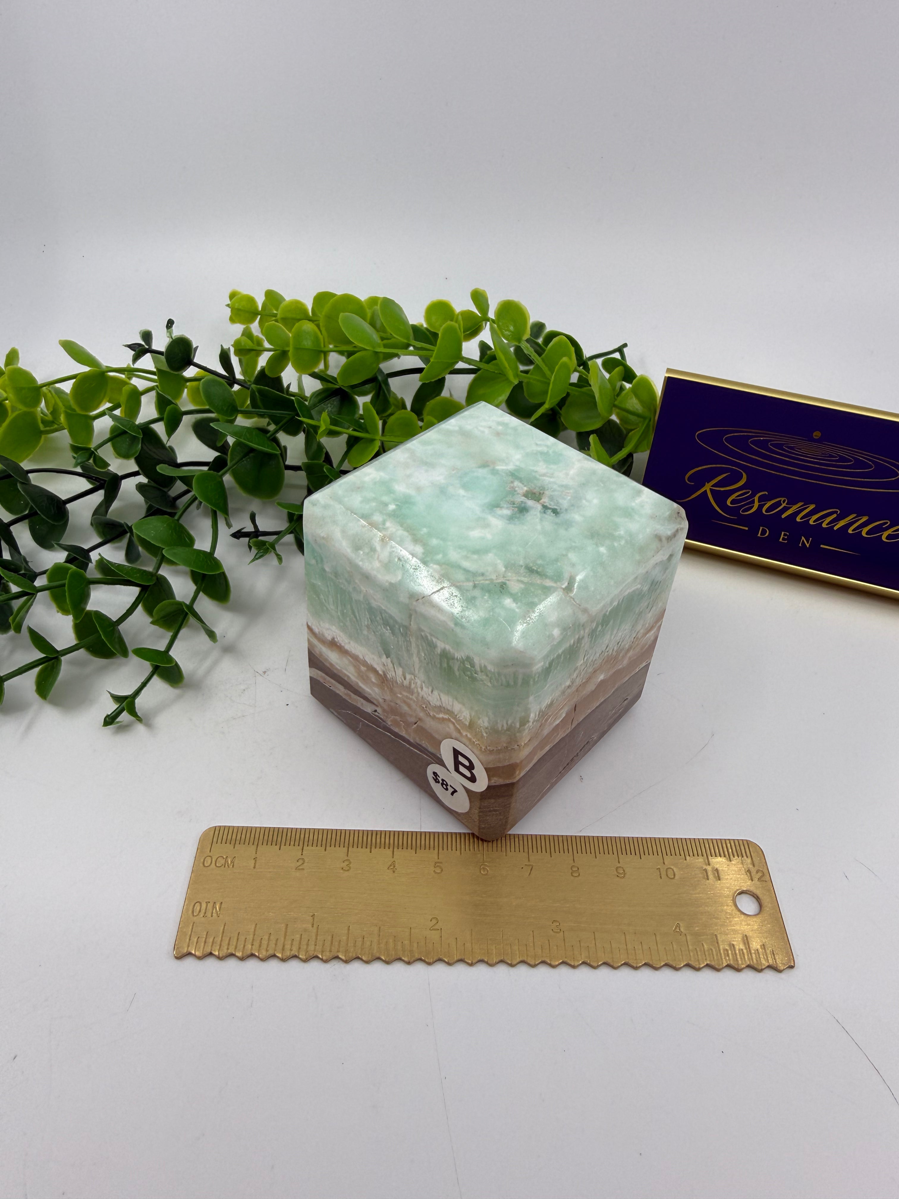 Caribbean Calcite Cube (Opt B)