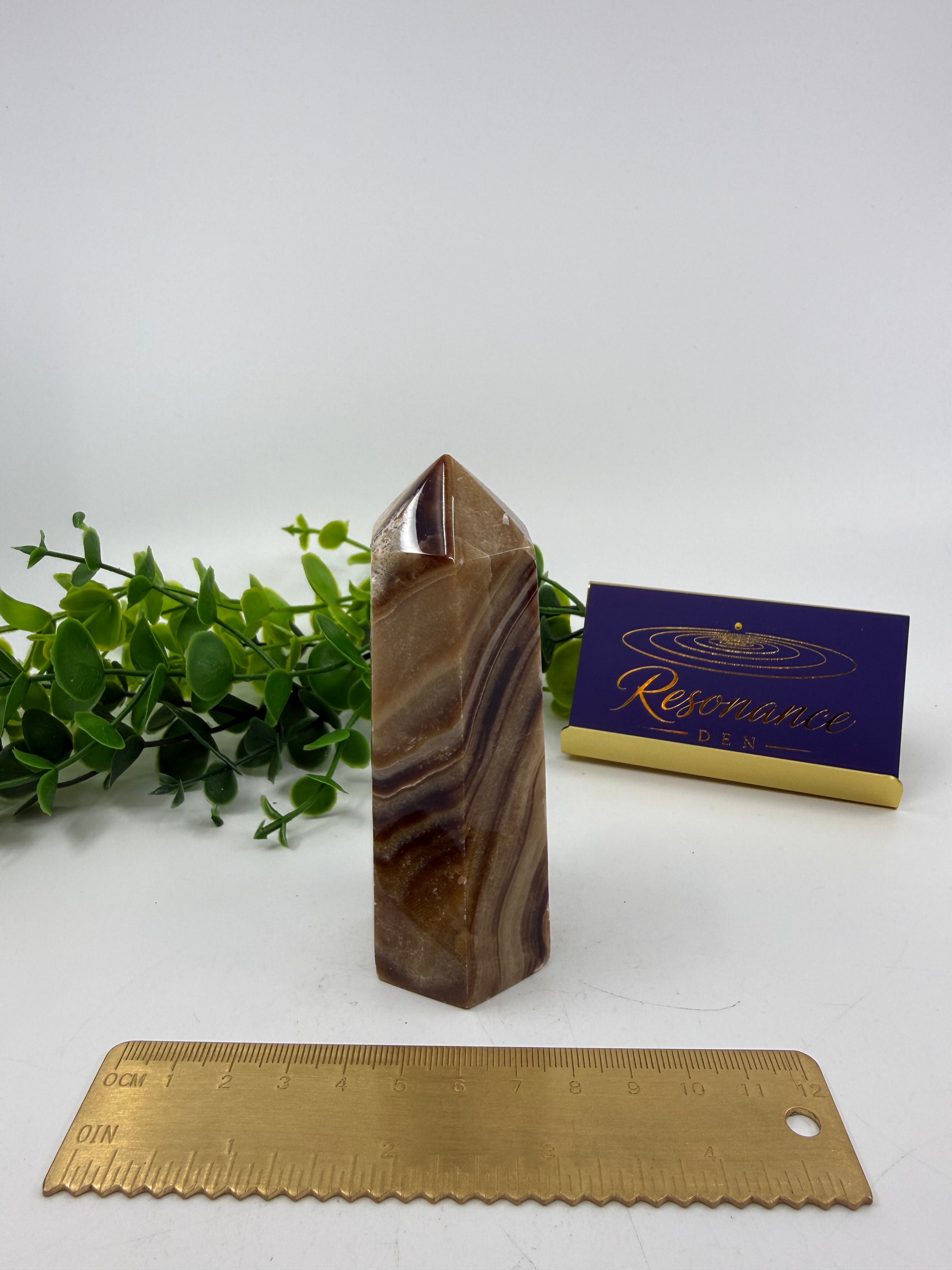 Chocolate Calcite Tower (Opt C)