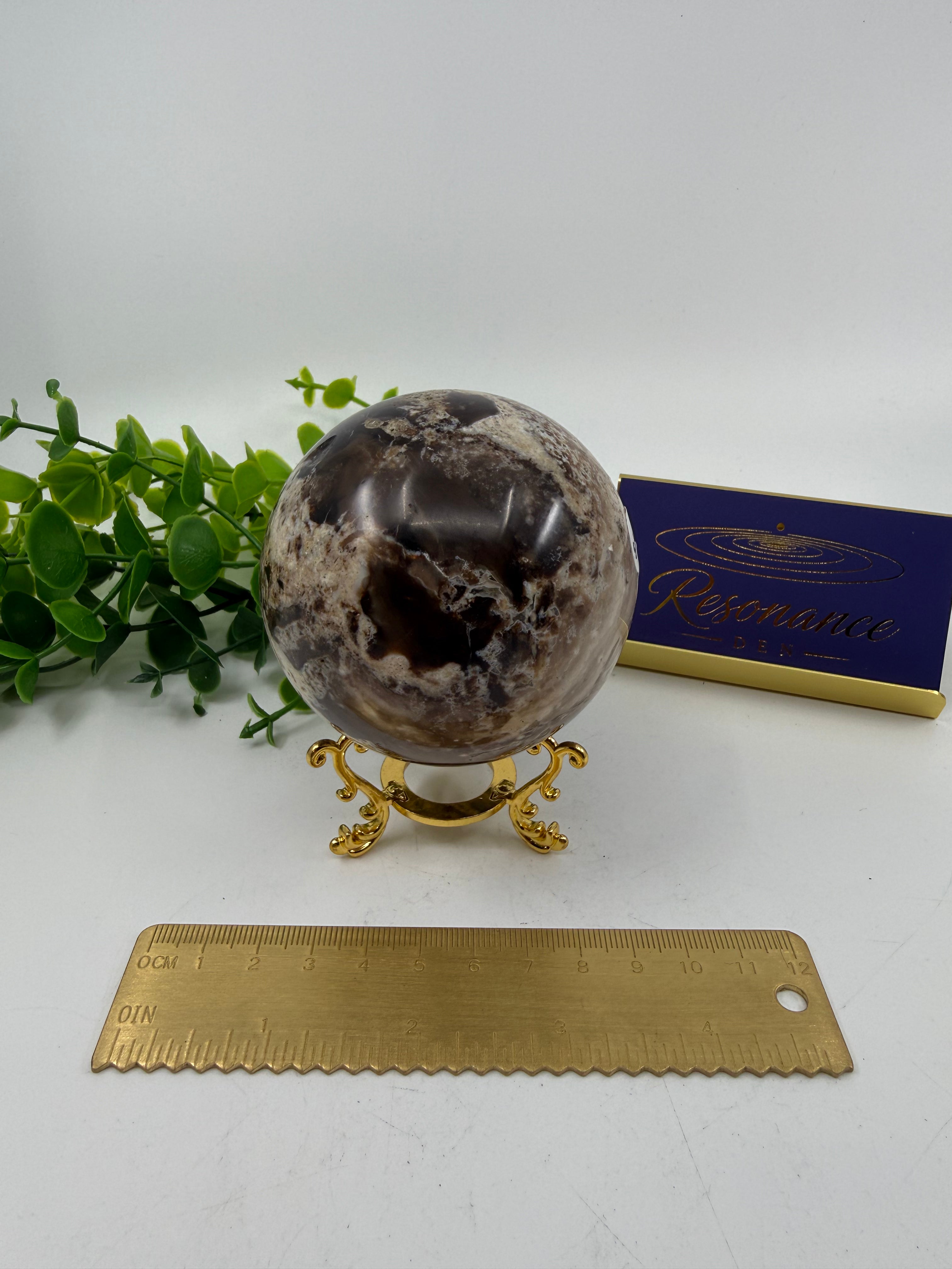 Chocolate Calcite Sphere (Opt A)