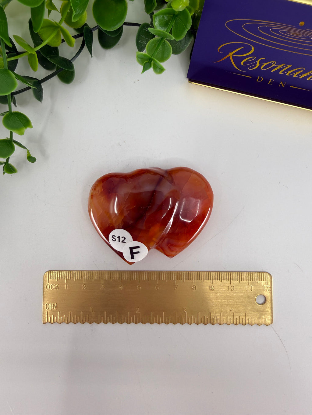 Carnelian Double Heart (Opt F)