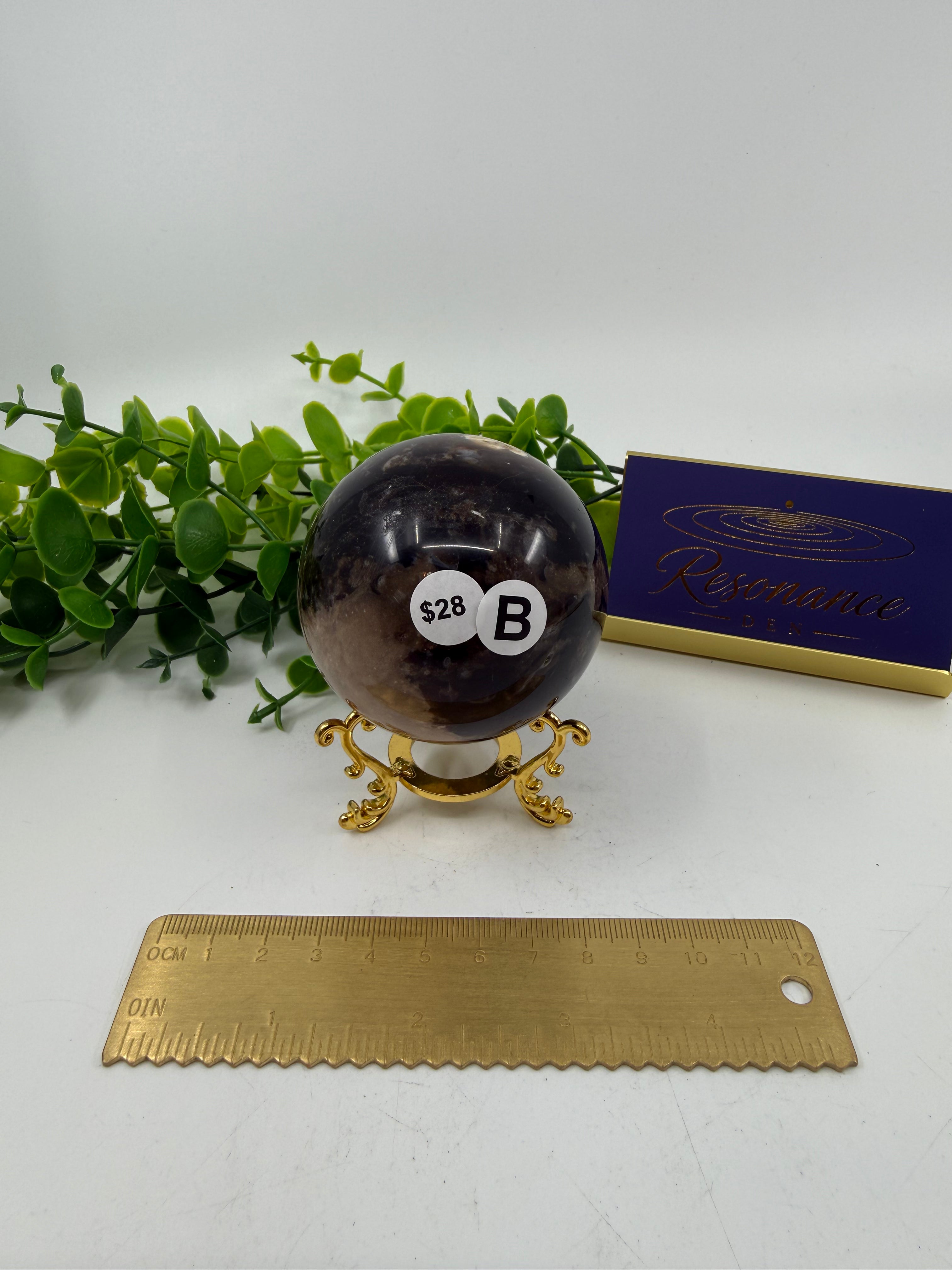Chocolate Calcite Sphere (Opt B)