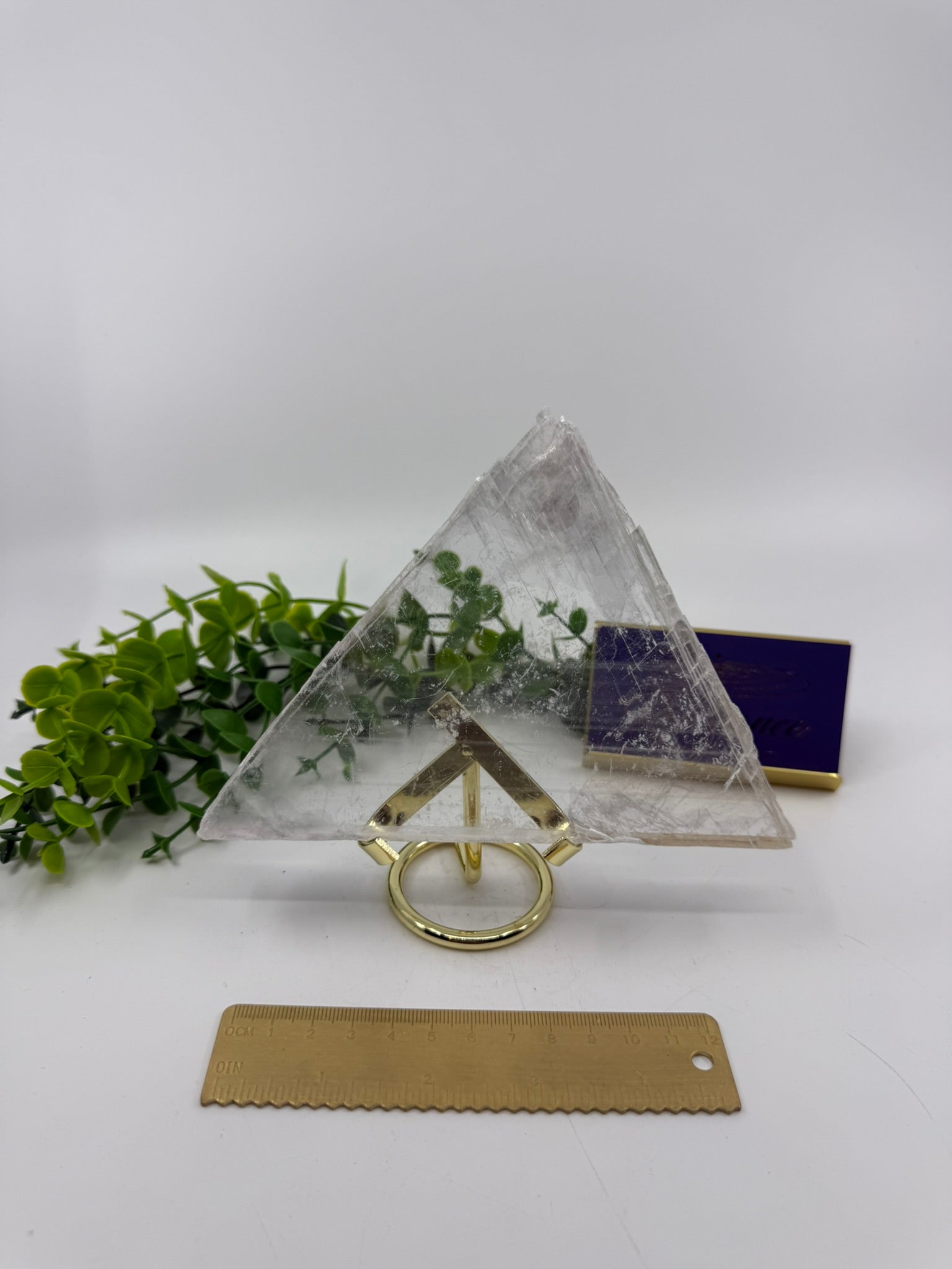 Selenite Triangle Slab