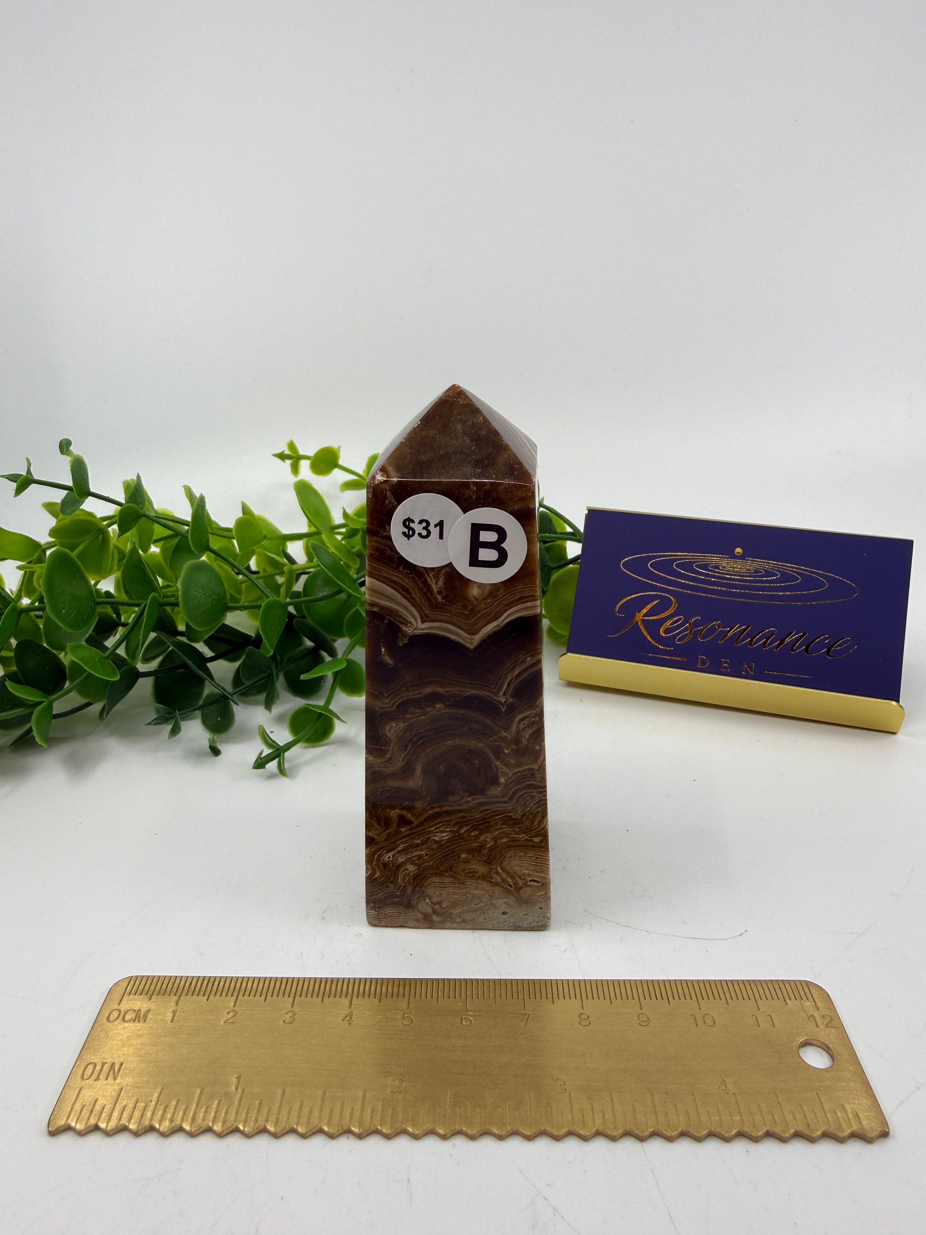 Chocolate Calcite Tower (Opt B)