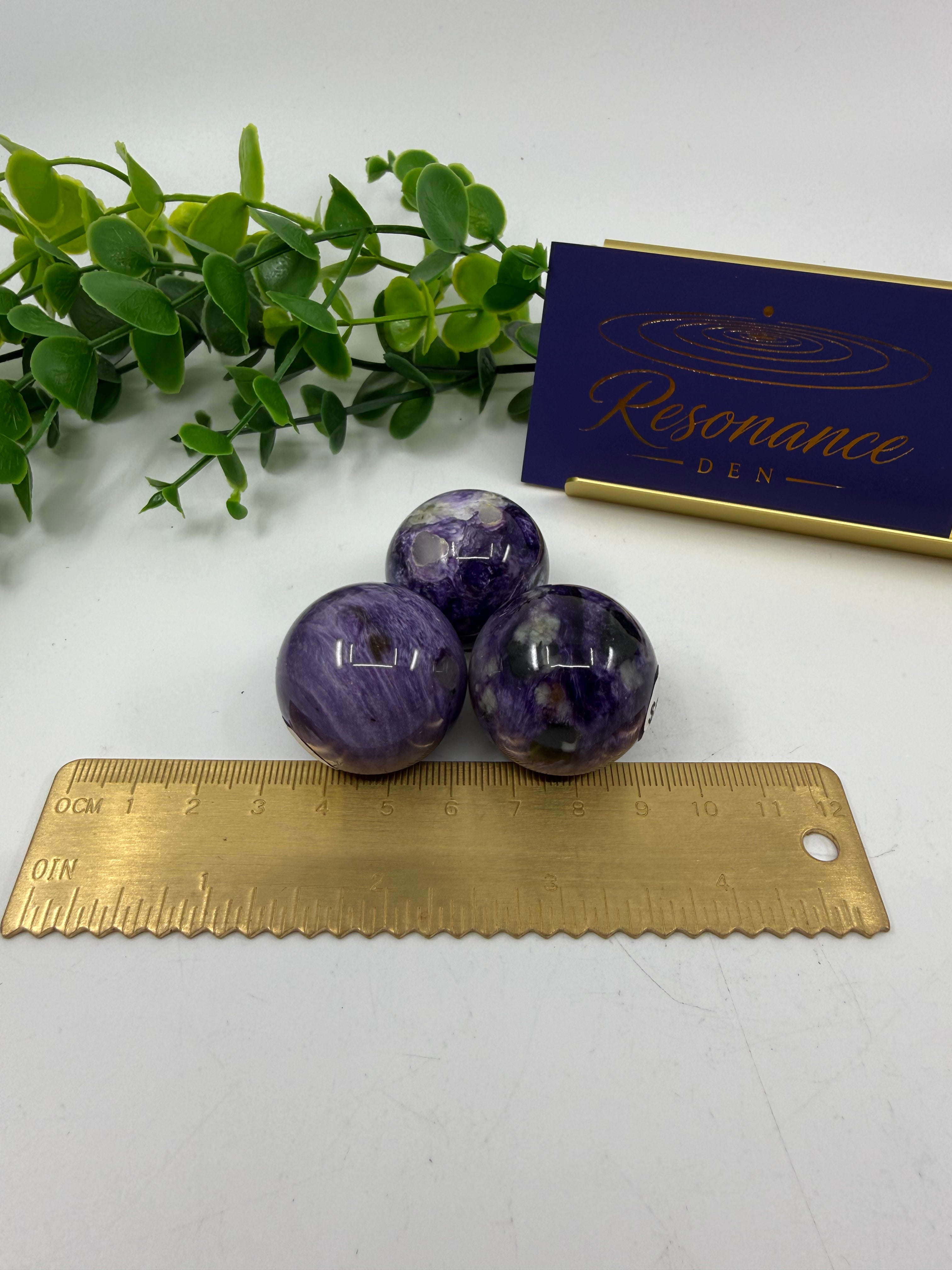 Charoite 30mm Sphere | Intuitively Chosen