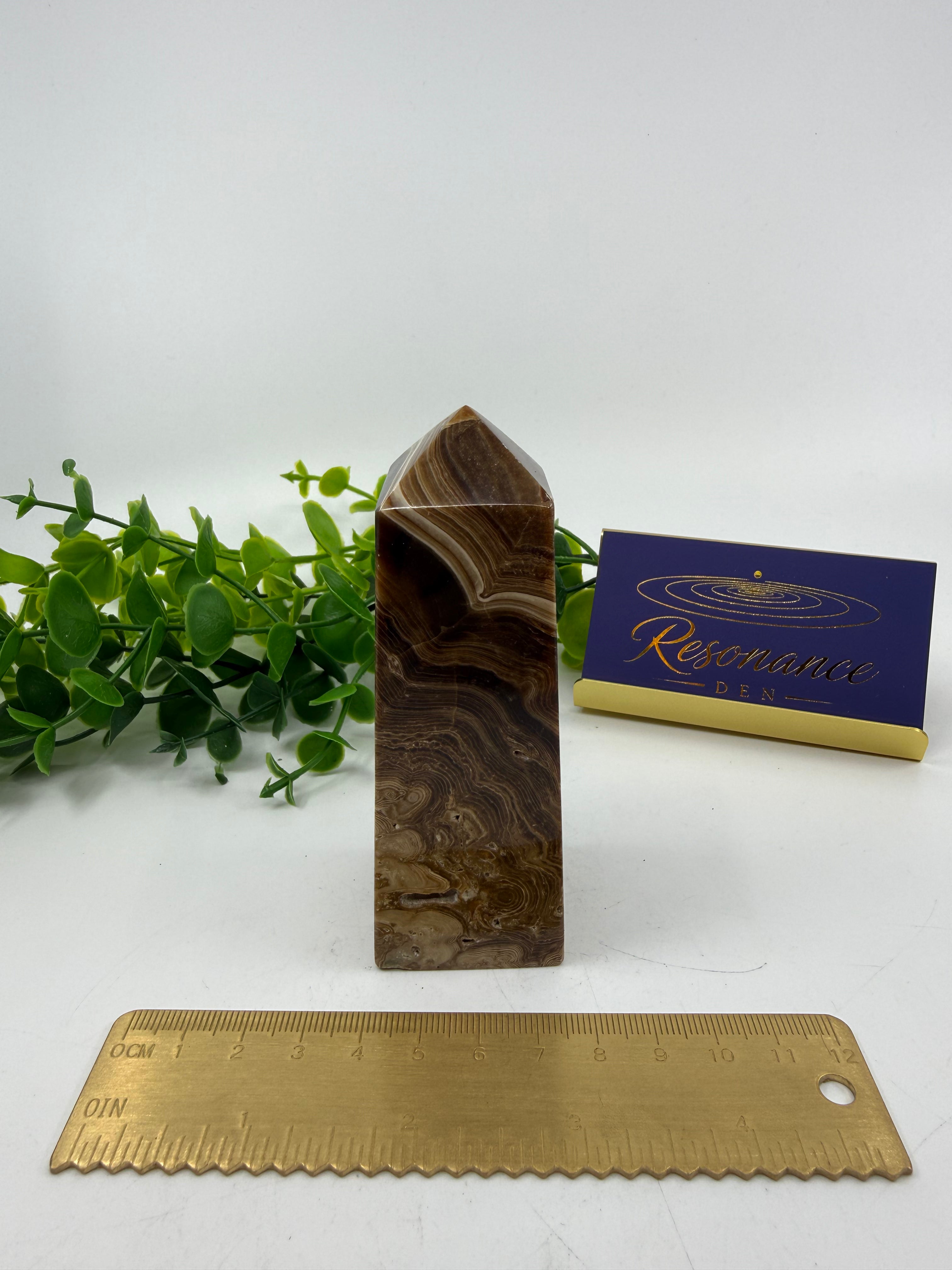 Chocolate Calcite Tower (Opt B)