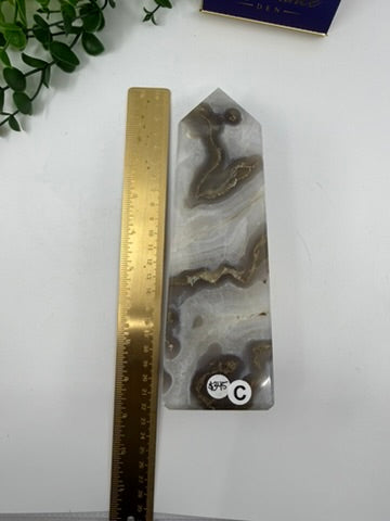 Moss Agate Large Tower (Opt C)