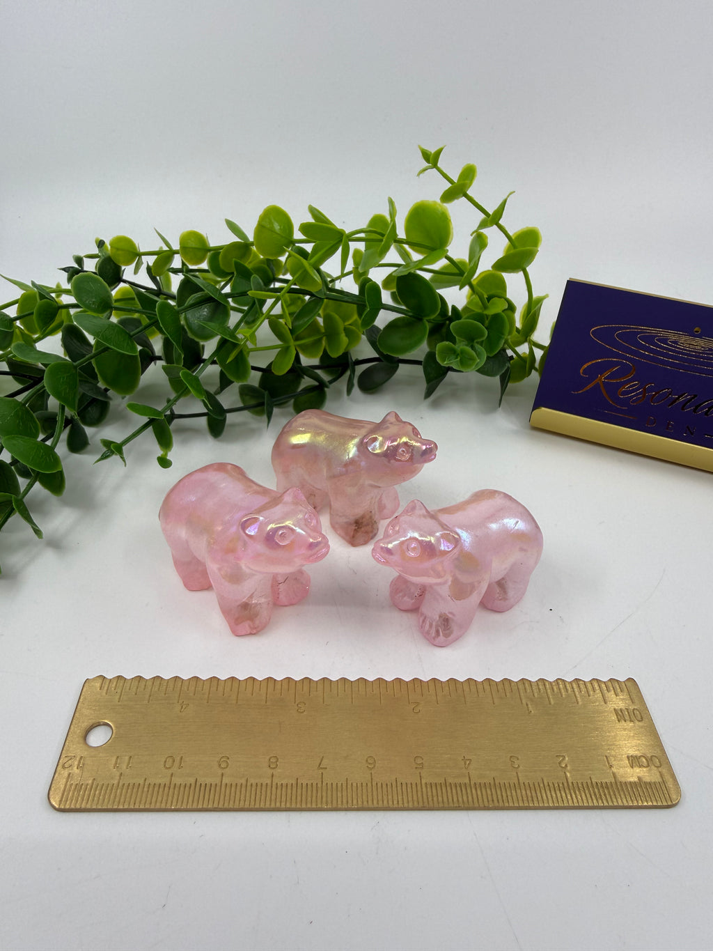 Aura Rose Quartz Mini Bears