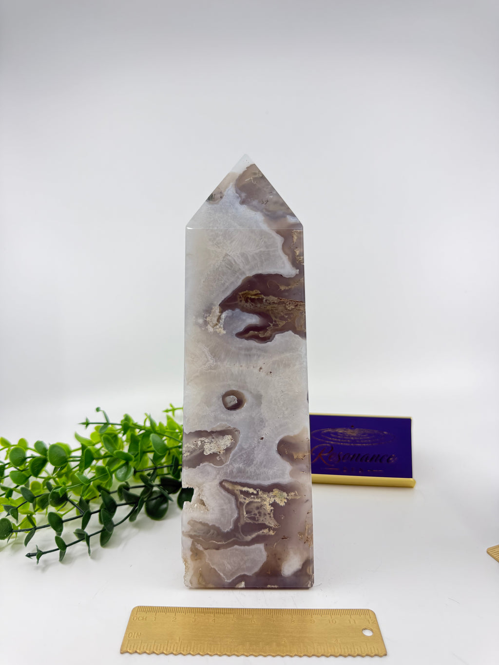 Moss Agate Large Tower (Opt K)