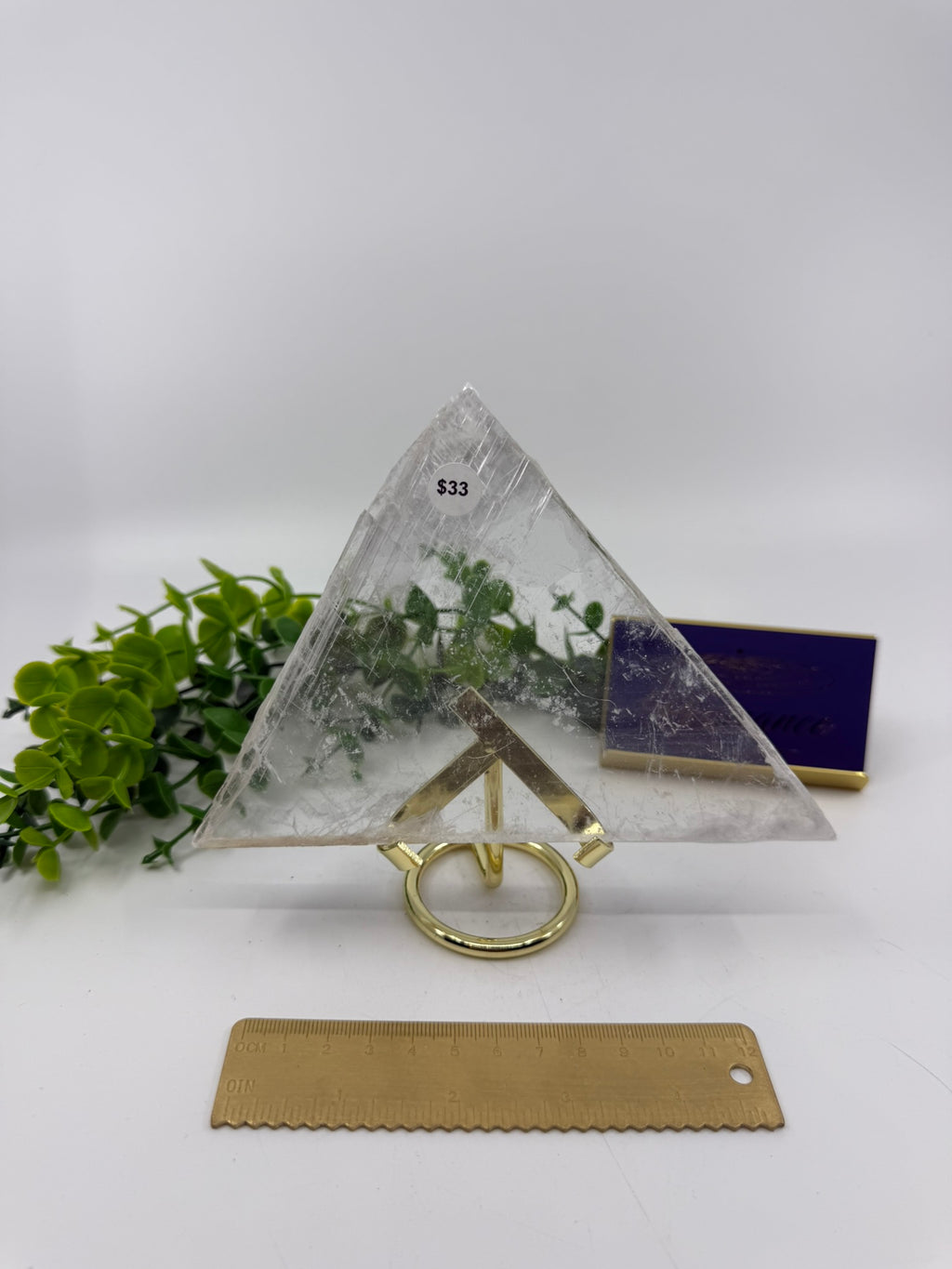 Selenite Triangle Slab