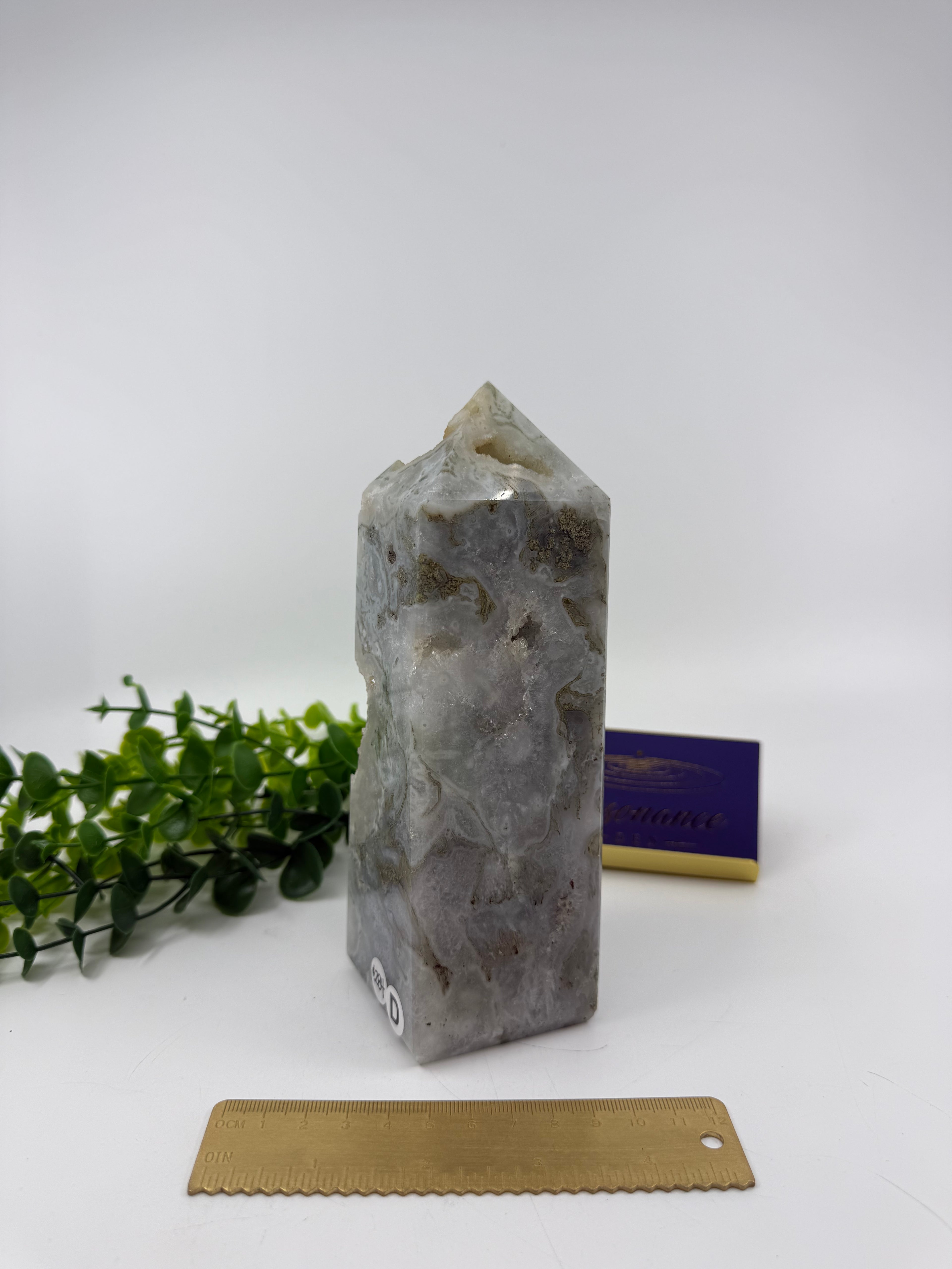 Moss Agate Large Tower (Opt D)
