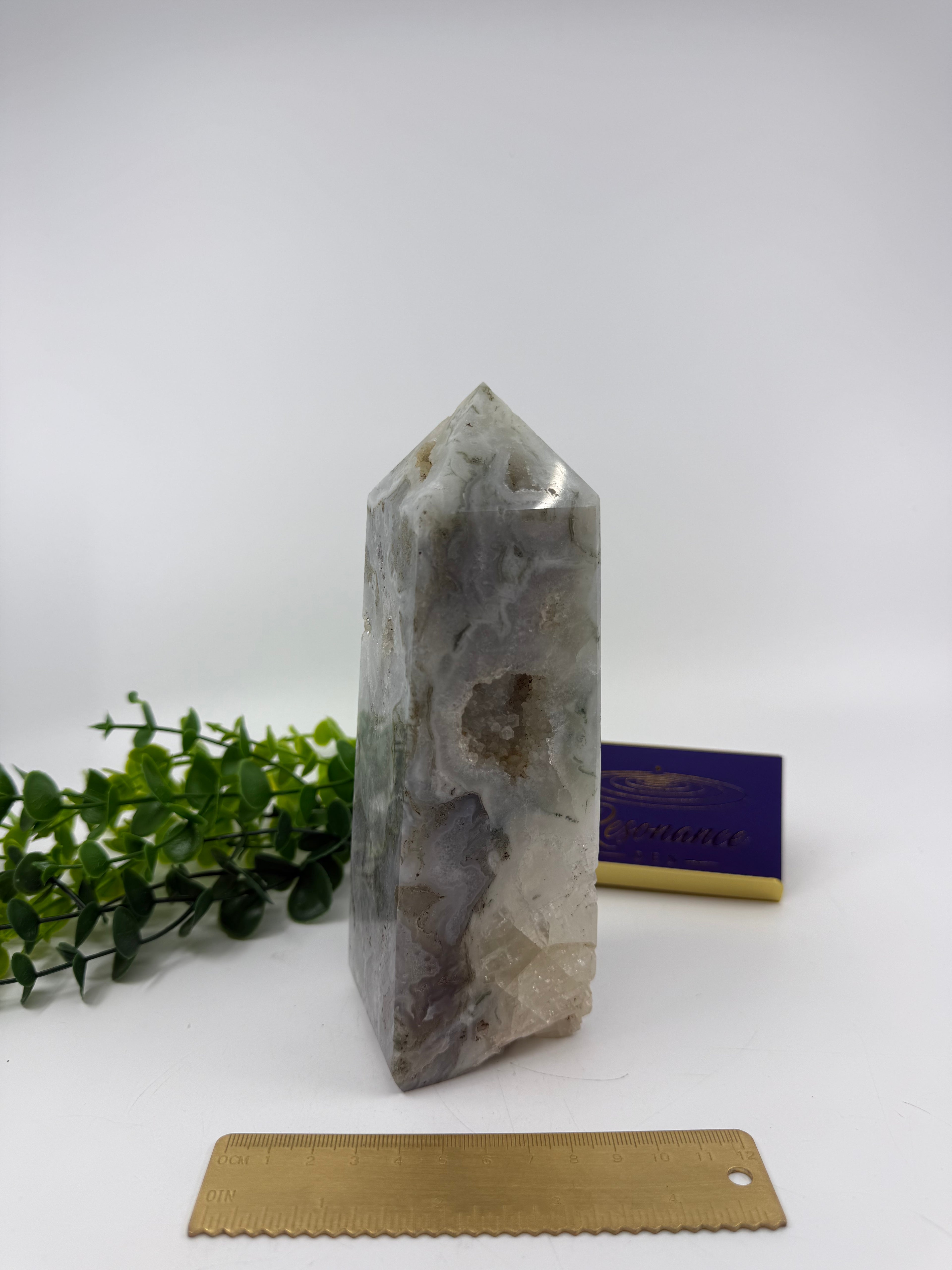 Moss Agate Large Tower (Opt D)