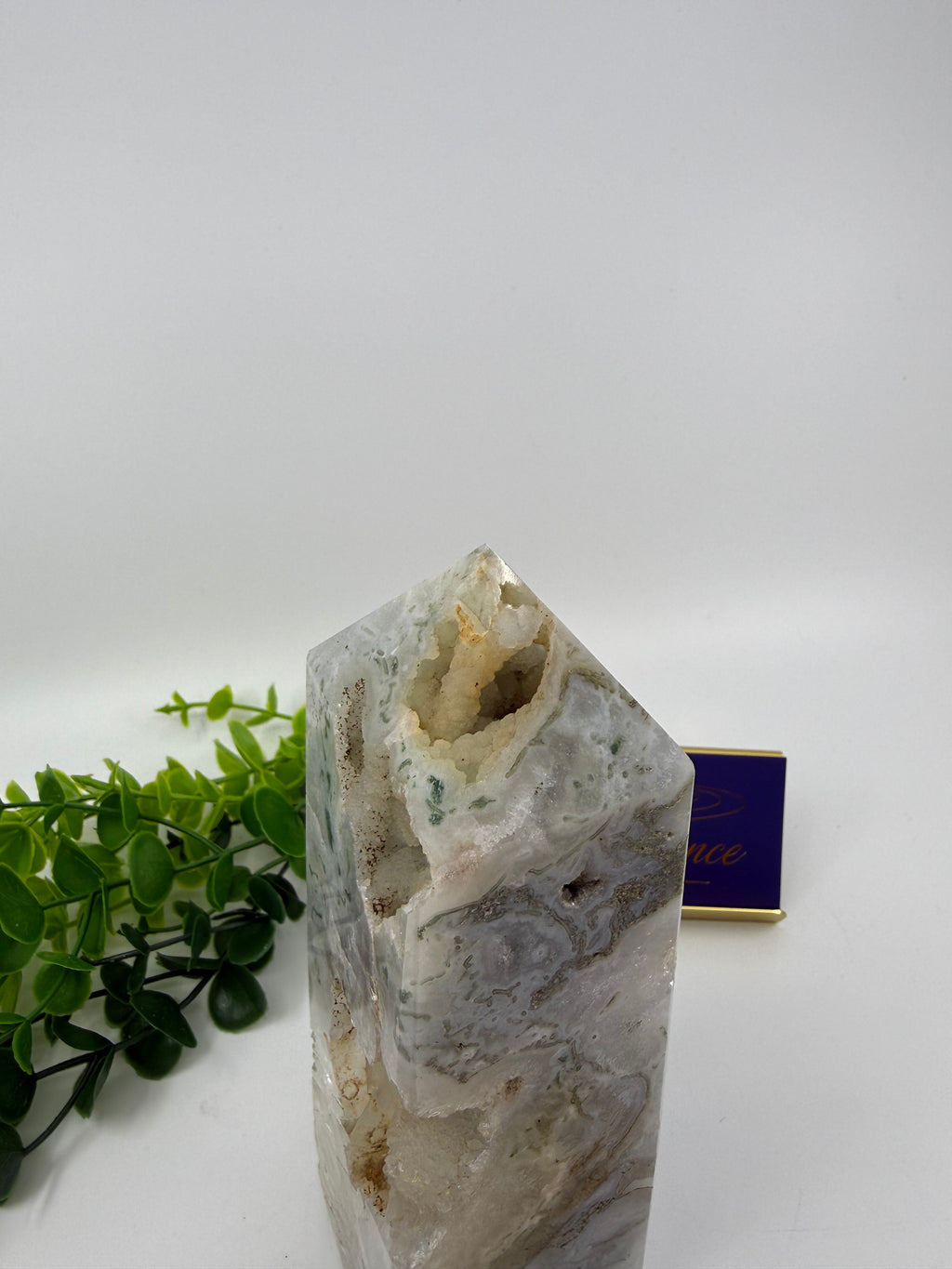 Moss Agate Large Tower (Opt D)