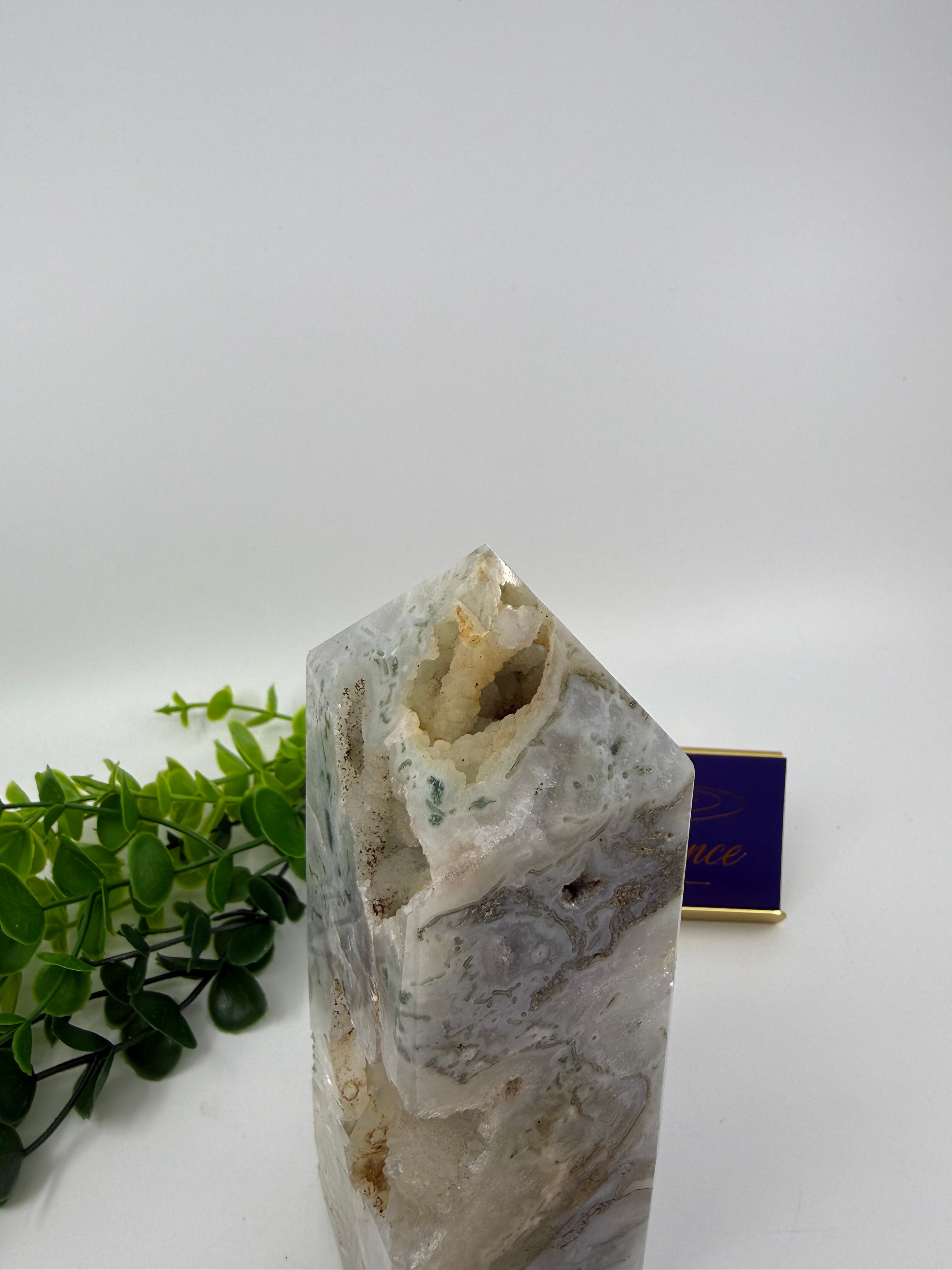 Moss Agate Large Tower (Opt D)