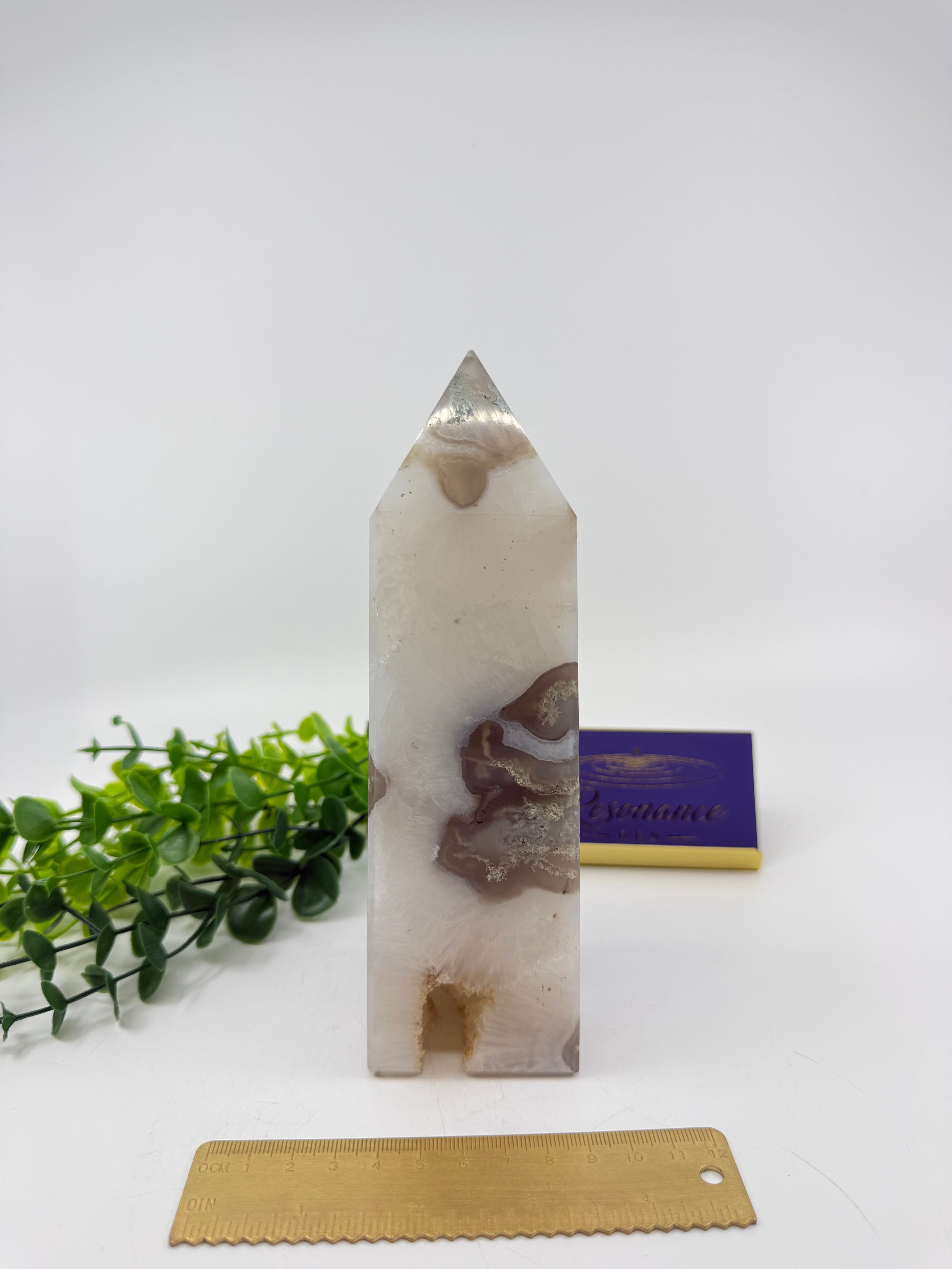Moss Agate Large Tower (Opt J)