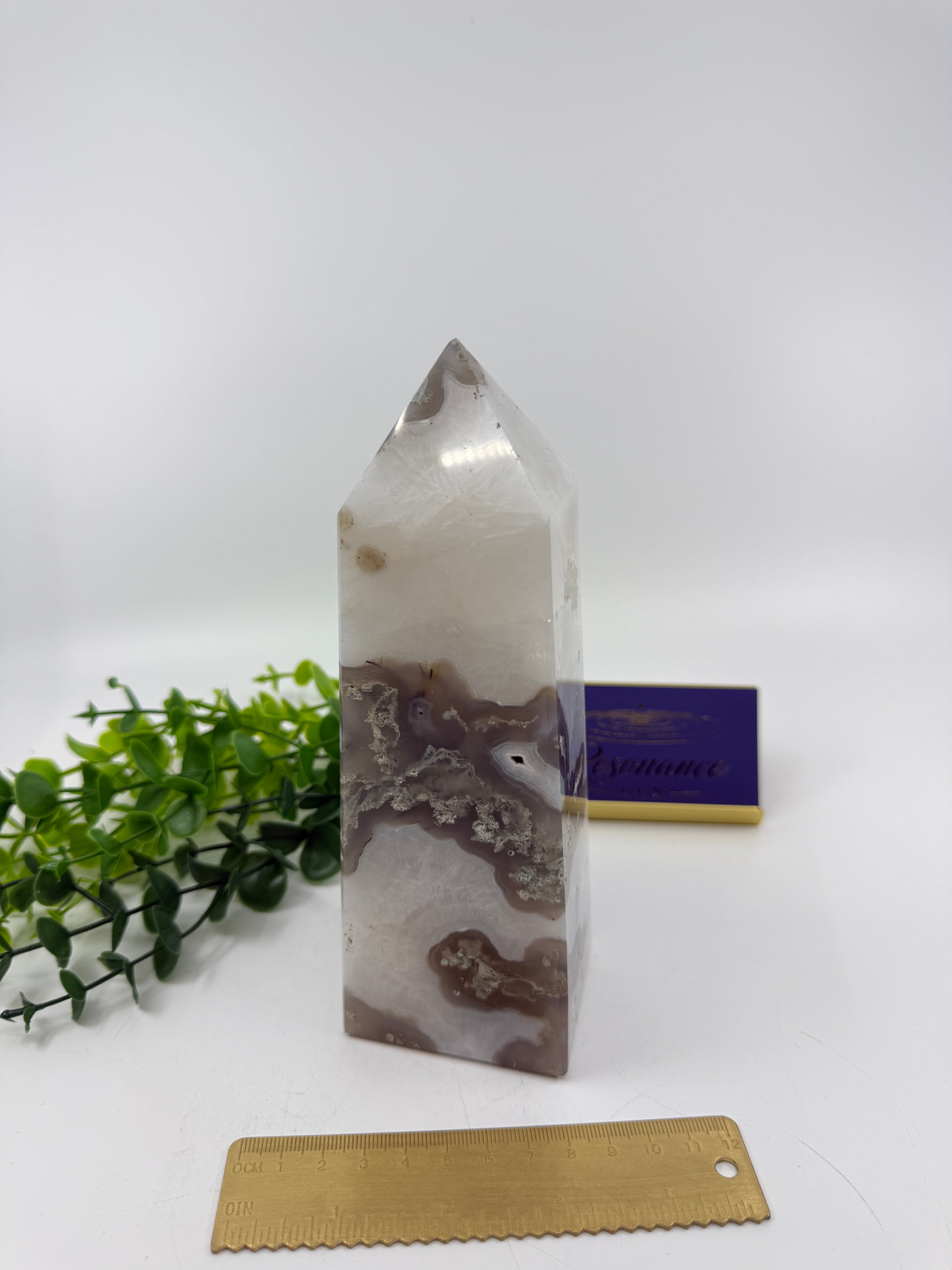 Moss Agate Large Tower (Opt J)