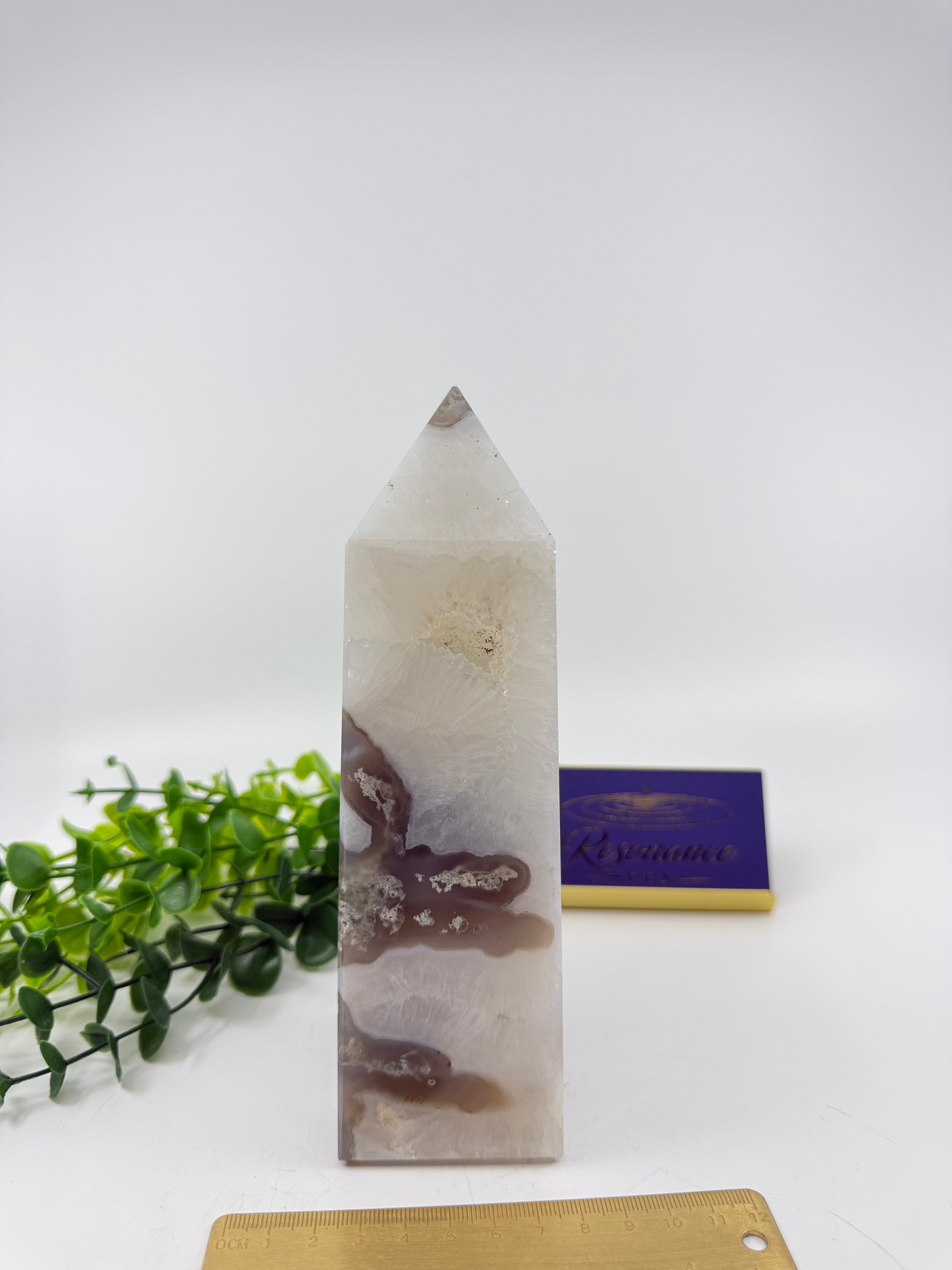 Moss Agate Large Tower (Opt J)