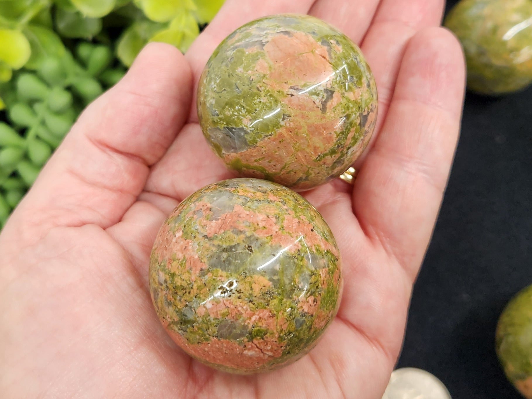 Unakite Sphere