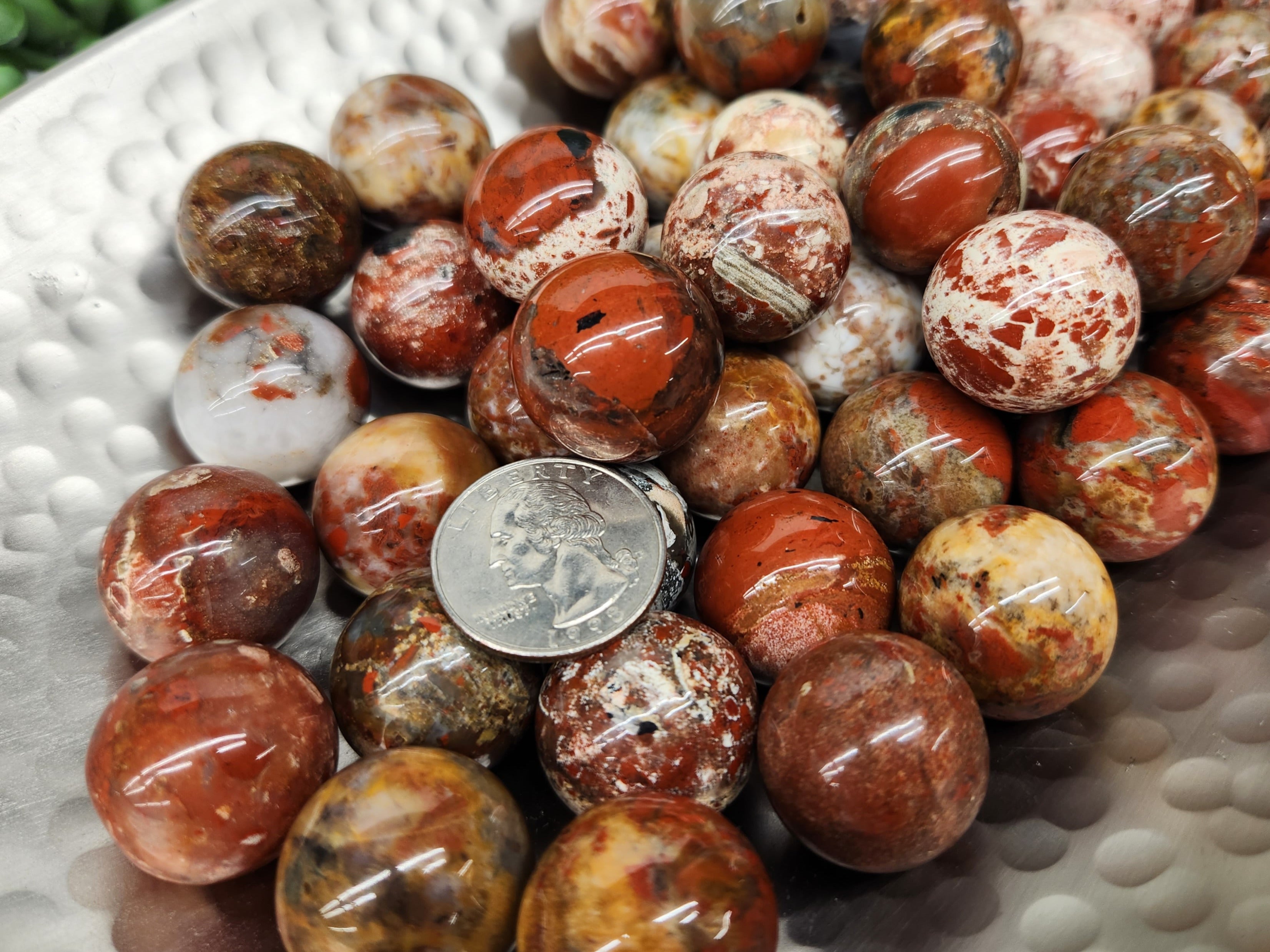 Brecciated Jasper Sphere