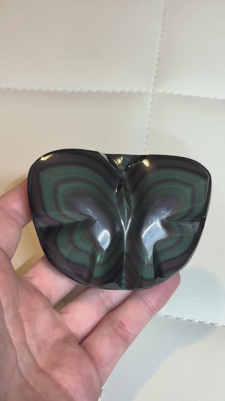 Rainbow Obsidian Butterfly Carving (Opt A)