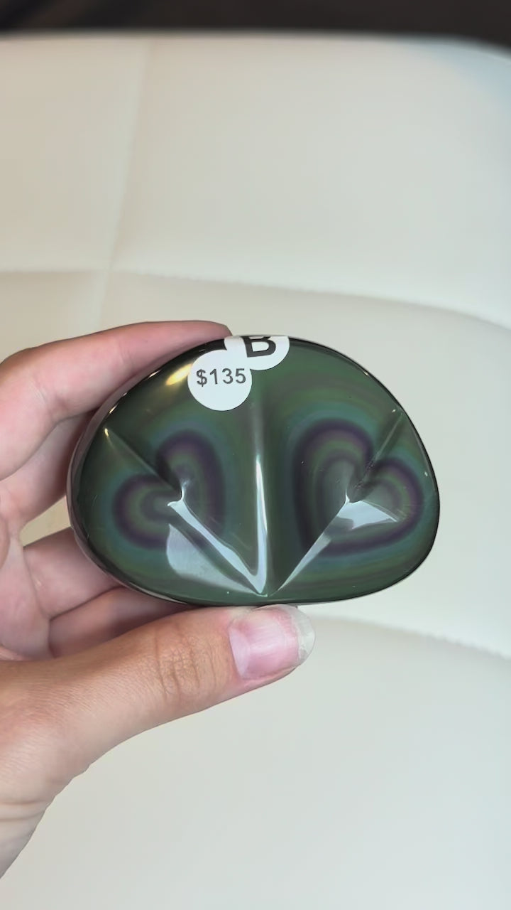 Rainbow Obsidian Hearts (Opt B)